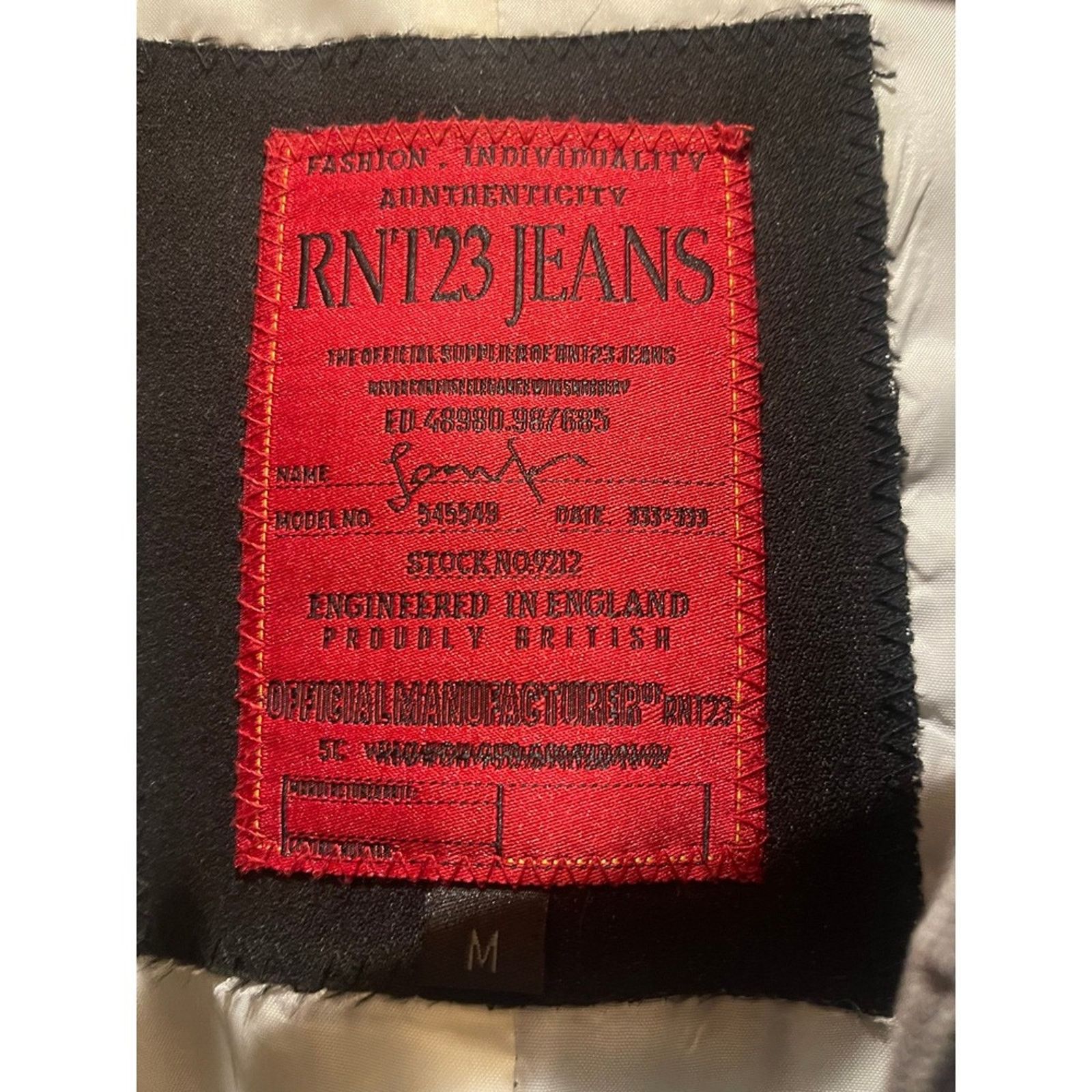 RNT23 RNT23 Jeans Mens Blazer Jacket Size M Black Layered Size US M / EU 48-50 / 2 - 4 Thumbnail