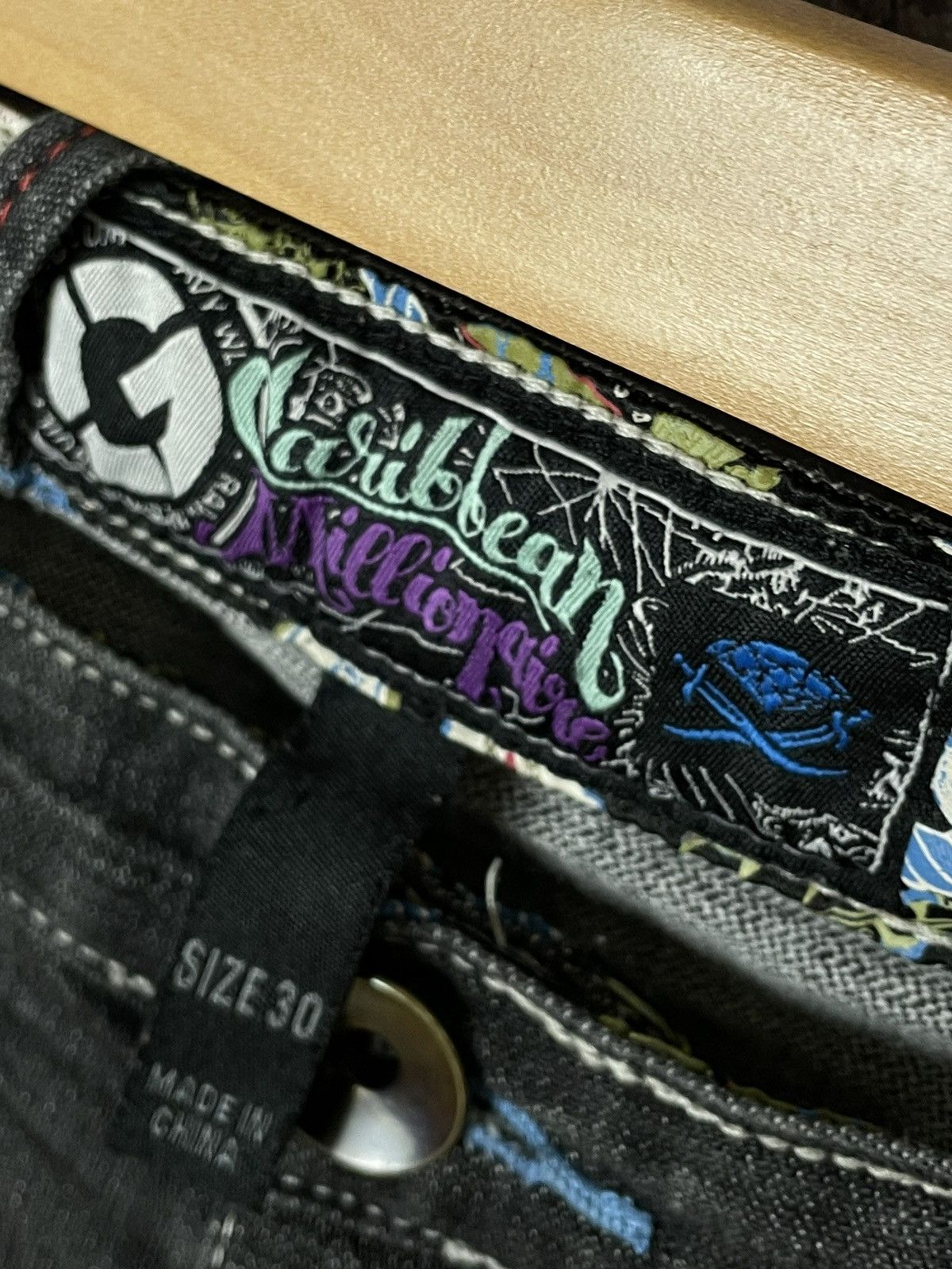 Japanese Brand Japanese Brand Vintage Art Printed Graphic Washed DenimJeans Size US 30 / EU 46 - 9 Thumbnail