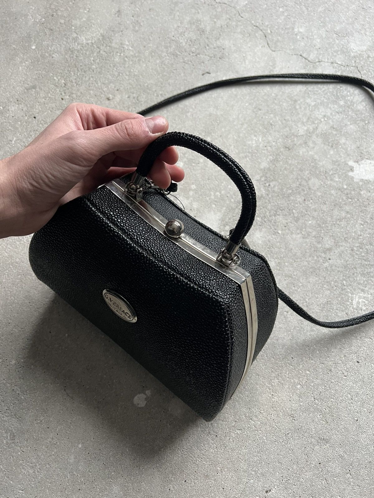 Versace × Vintage Rare Vintage Antique G.Versace hand bag 70s Italy Size ONE SIZE - 3 Thumbnail