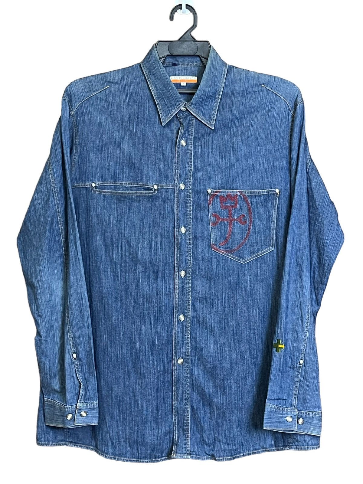 Jean Charles De Castelbajac GRAIL🔥JEAN CHARLES DE CASTELBAJAC DENIM BUTTON UPS SHIRT Size US L / EU 52-54 / 3 - 1 Thumbnail