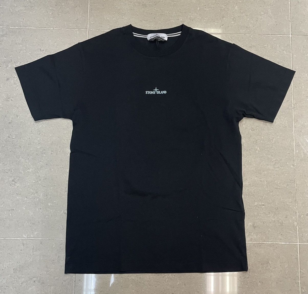 Image of Stone Island Black Tshirt, Men's (Size Medium)