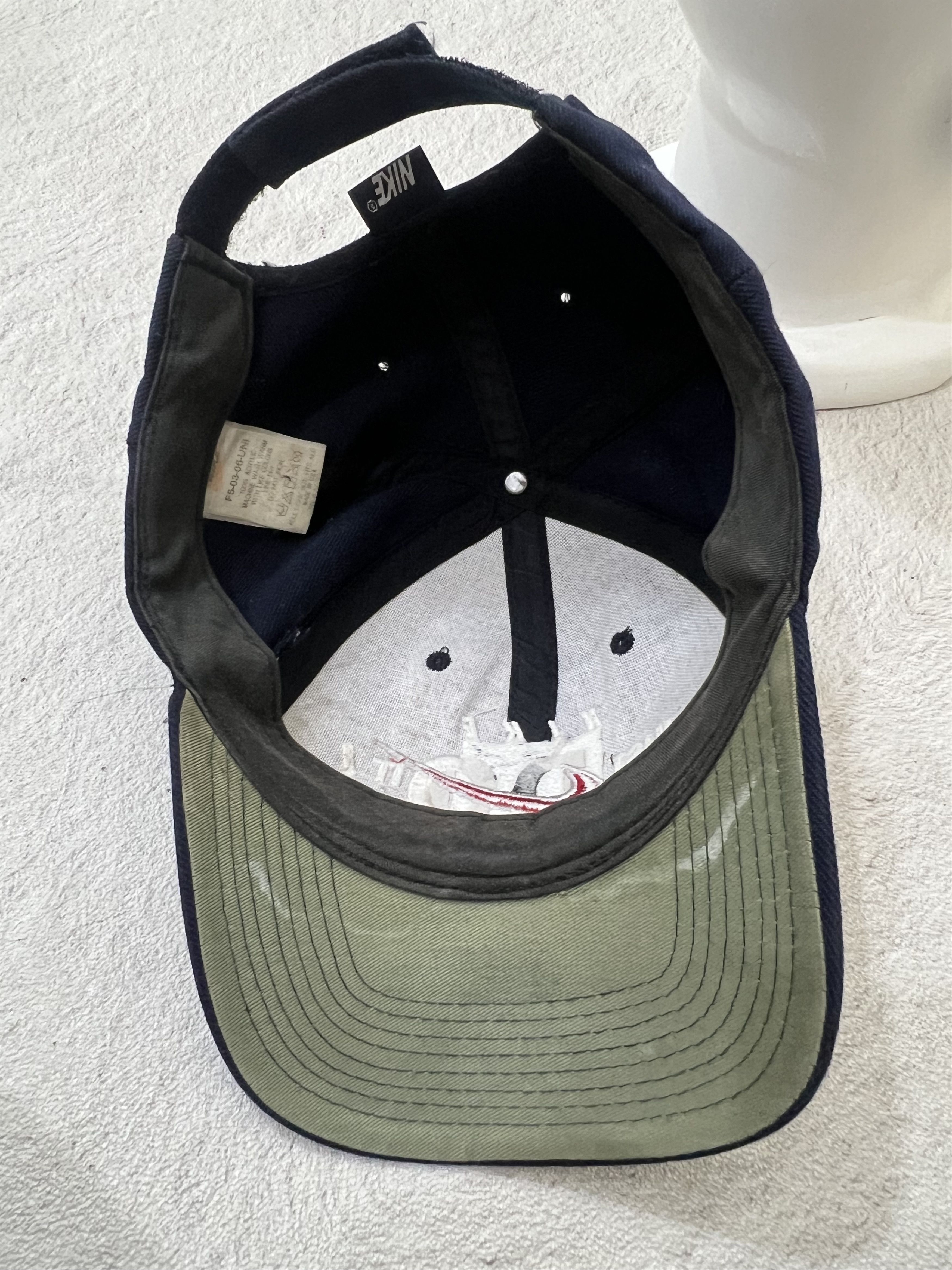 Nike 2000s Nike Usa Just Do It Embroidery Velcro Cap Hat y2k Size ONE SIZE - 4 Thumbnail