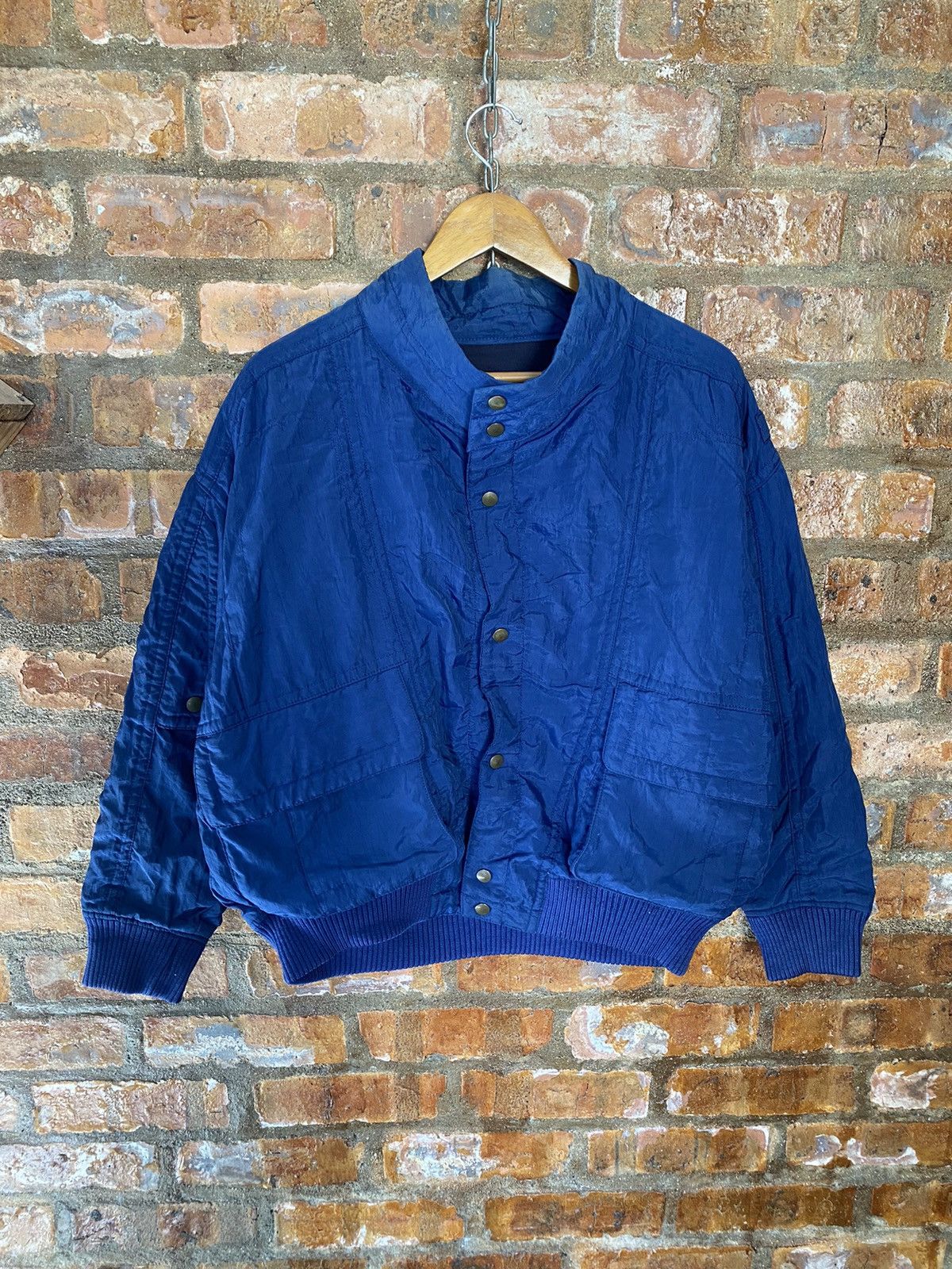 Issey Miyake 1980s Padded shoulder pocket MA-1 bomber Size US M / EU 48-50 / 2 - 3 Thumbnail