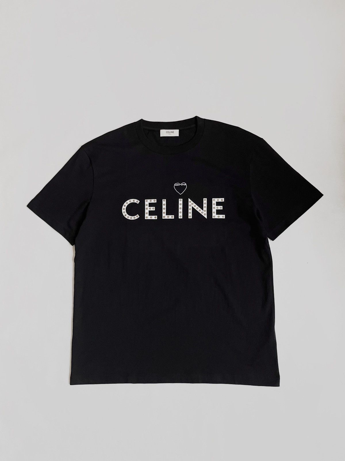 Celine Celine lucky lover metal logo t-shirt | Grailed Celine Celine lucky lover metal logo t-shirt | Grailed