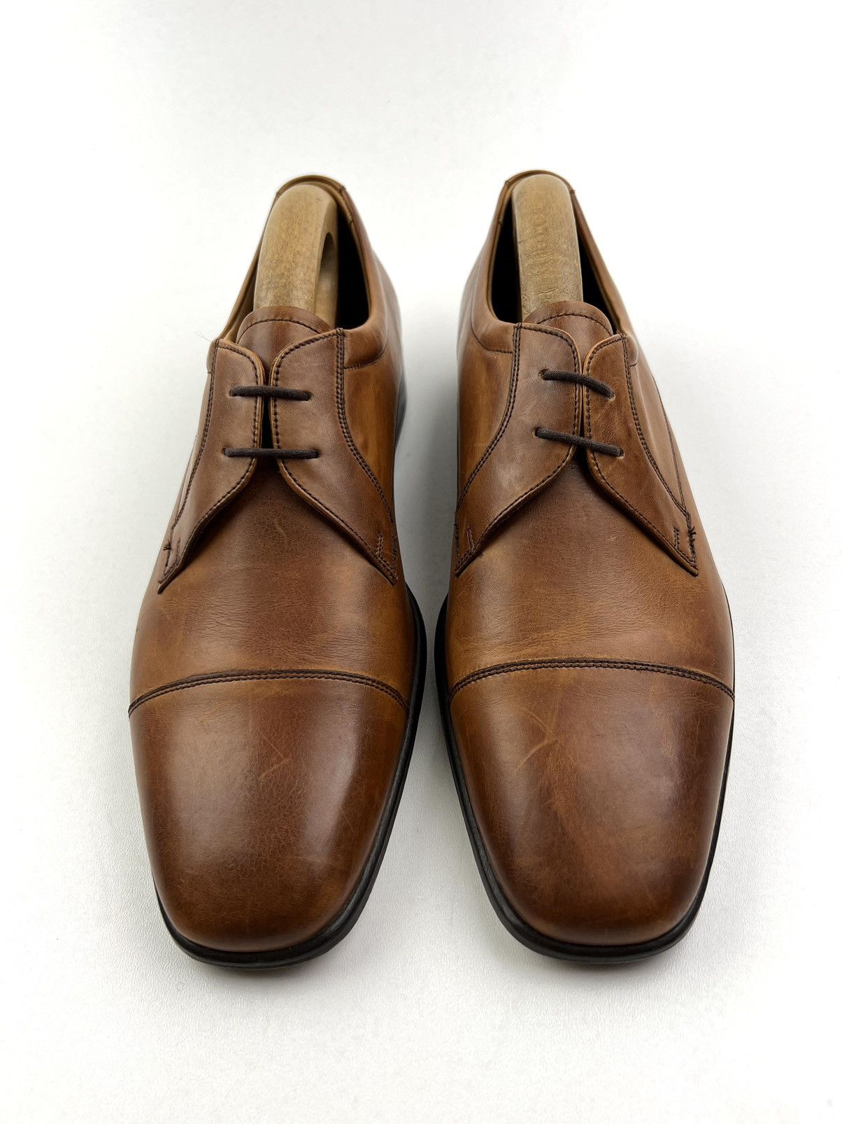 Barker BARKER Derby Leather Shoes Made in England Brown Men’s Size US 8.5 / EU 41-42 - 3 Thumbnail