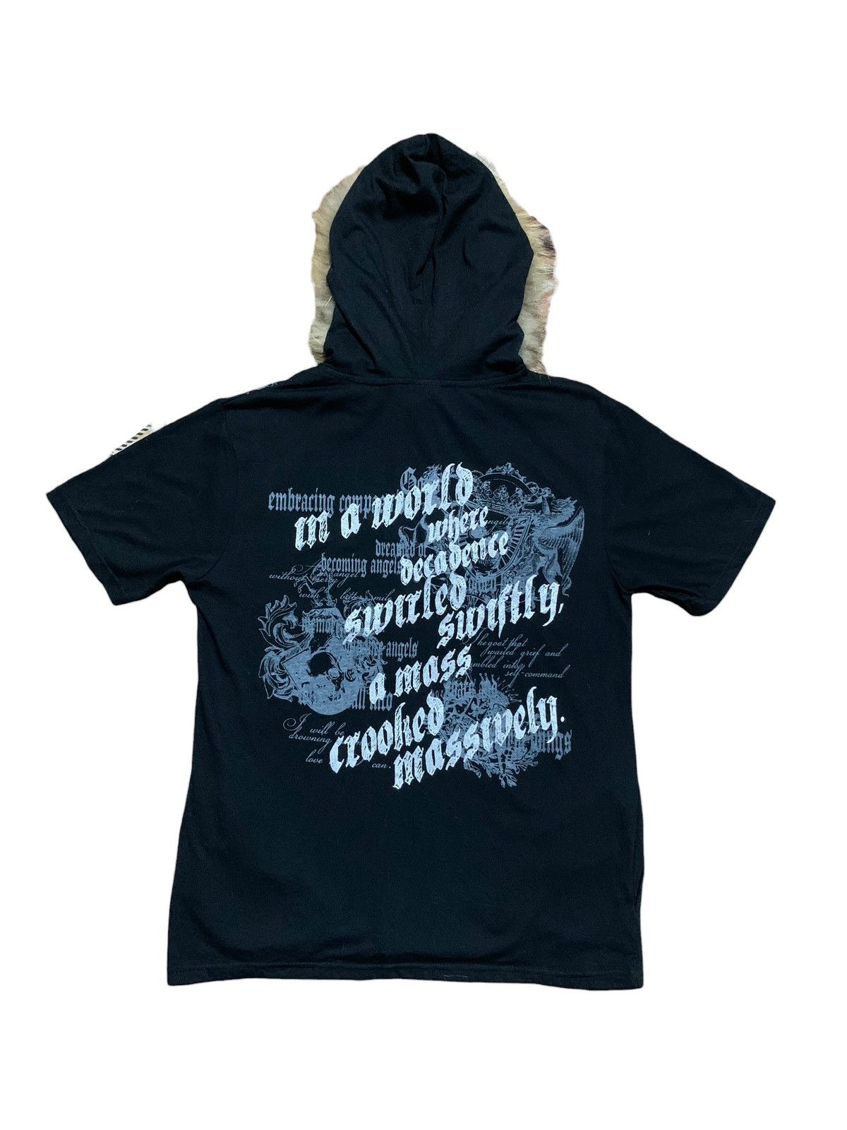If Six Was Nine Beaumere poem punk fur hoodie short sleeve Size US M / EU 48-50 / 2 - 6 Thumbnail