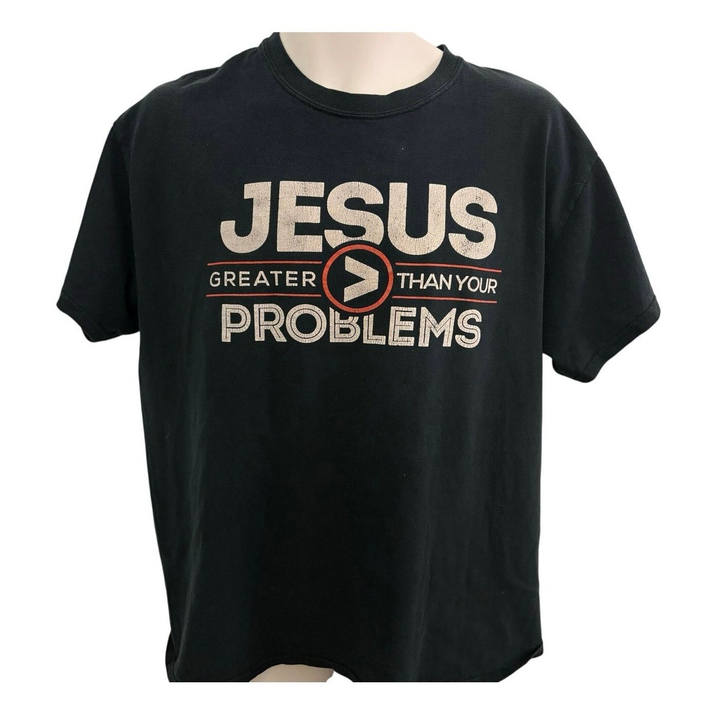 Gildan Y2K Black Jesus T-Shirt. Size L Size US L / EU 52-54 / 3 - 1 Thumbnail