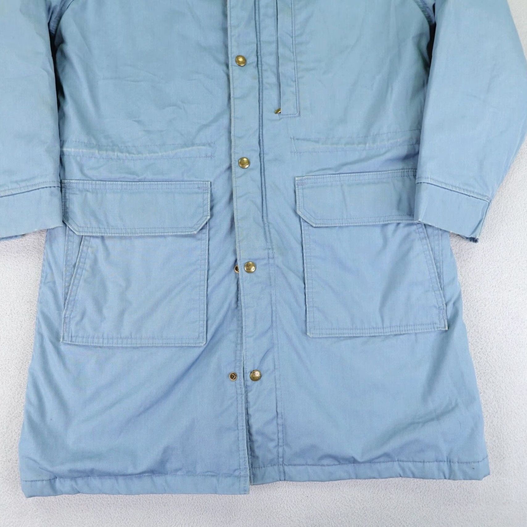 Vintage Vintage Woolrich Jacket Womens Medium Blue Wool Lined Parka Long Coat 90s Woolrich Vintage Jacket Womens Medium Blue Parka Long Coat 90s Lined Wool Size M / US 6-8 / IT 42-44 - 3 Thumbnail