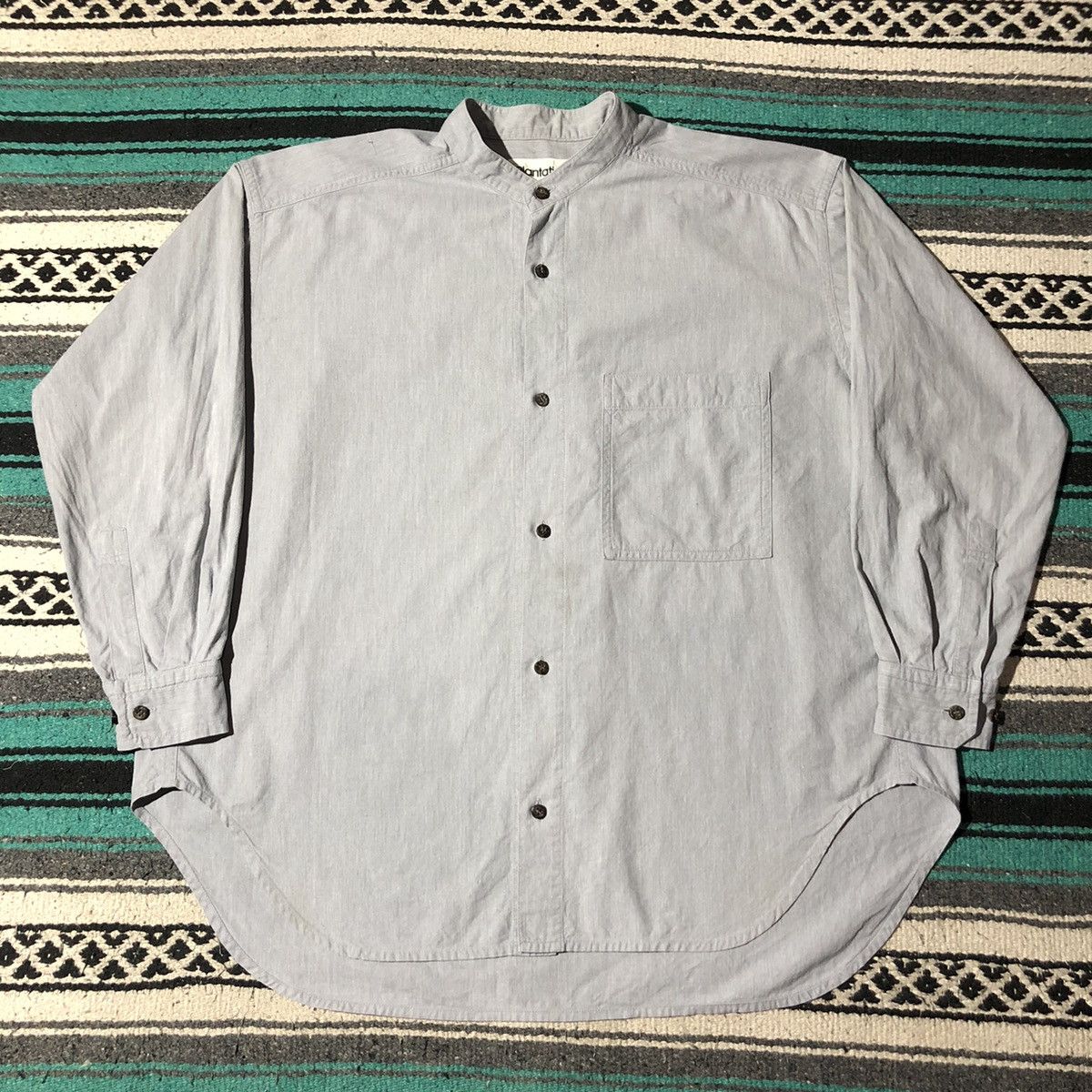 Issey Miyake Plantation Shanghai Boxy Shirt 🥬 Size US M / EU 48-50 / 2 - 1 Thumbnail