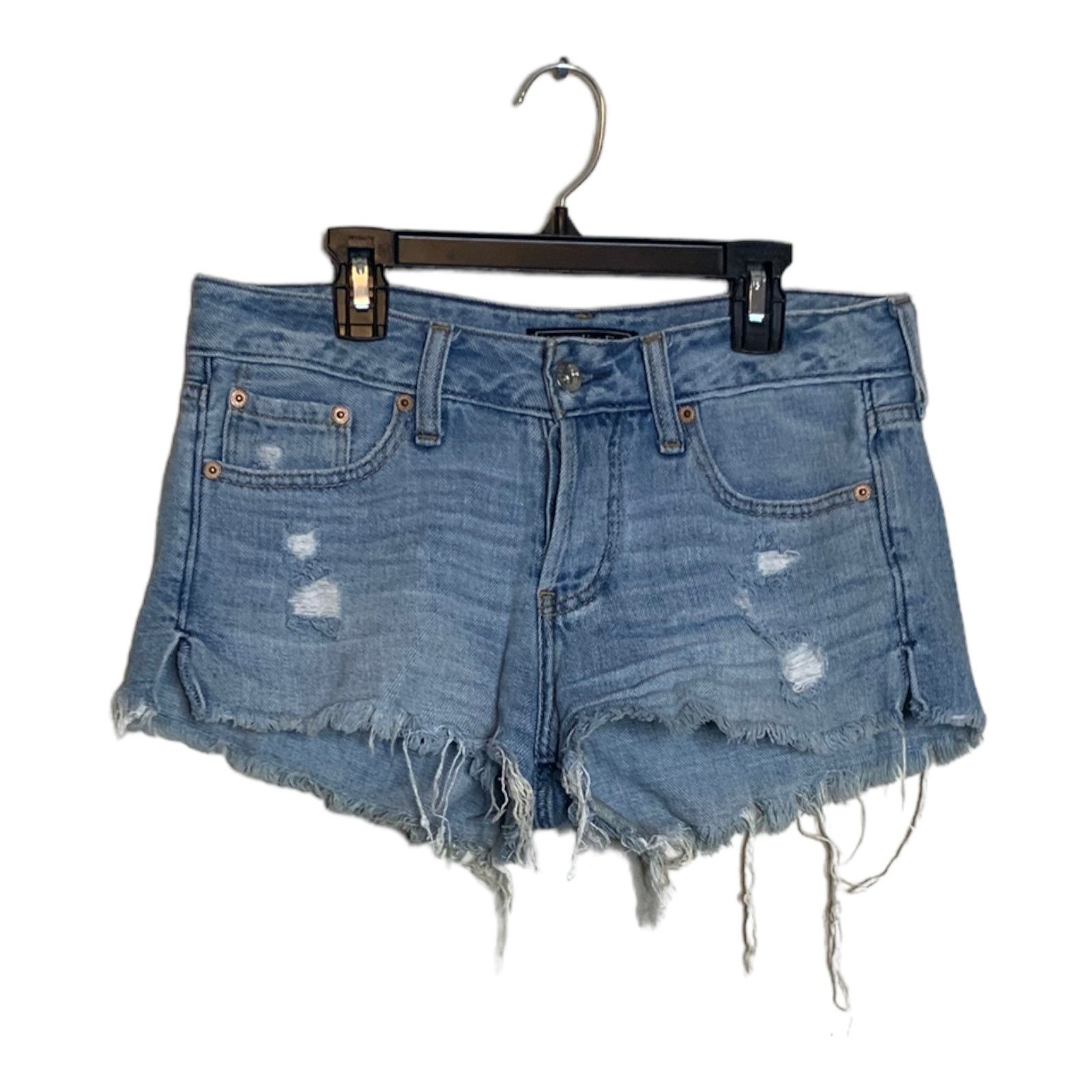 Abercrombie & Fitch Abercrombie & Fitch distressed cut out short shorts size 25 Size 30" / US 8 / IT 44 - 7 Thumbnail