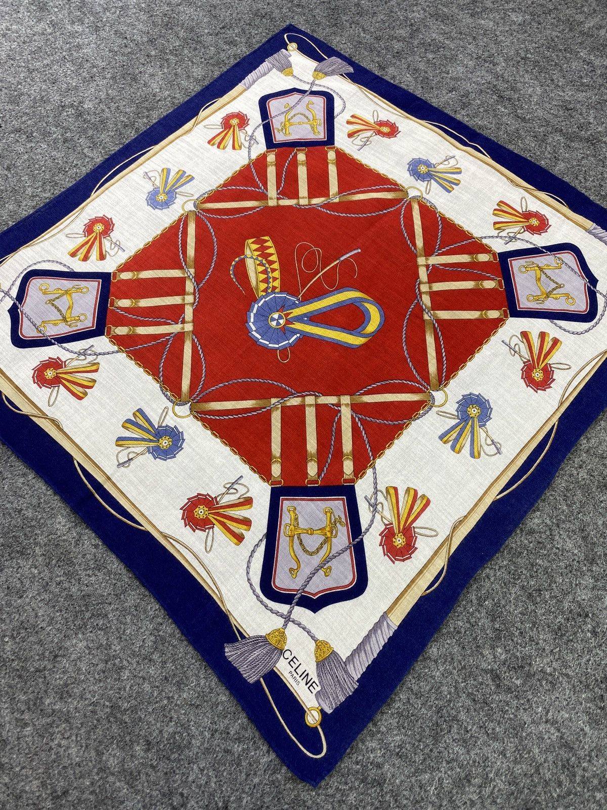 Celine × Vintage Celine handkerchief bandana neckerchief-B140 Size ONE SIZE - 4 Thumbnail