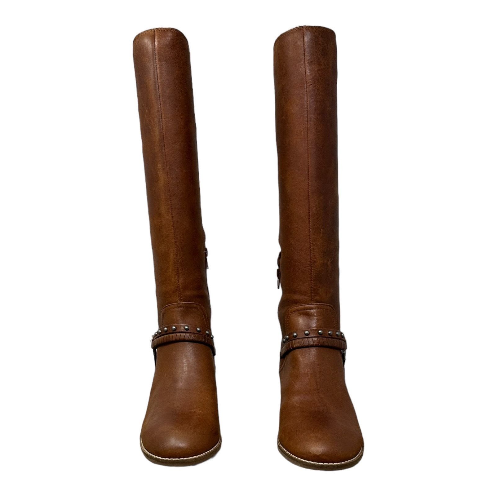 Lucky Brand Lucky Brand Brown Leather Karesi Equestrian Boot size 9.5 Size US 9.5 / IT 39.5 - 2 Thumbnail