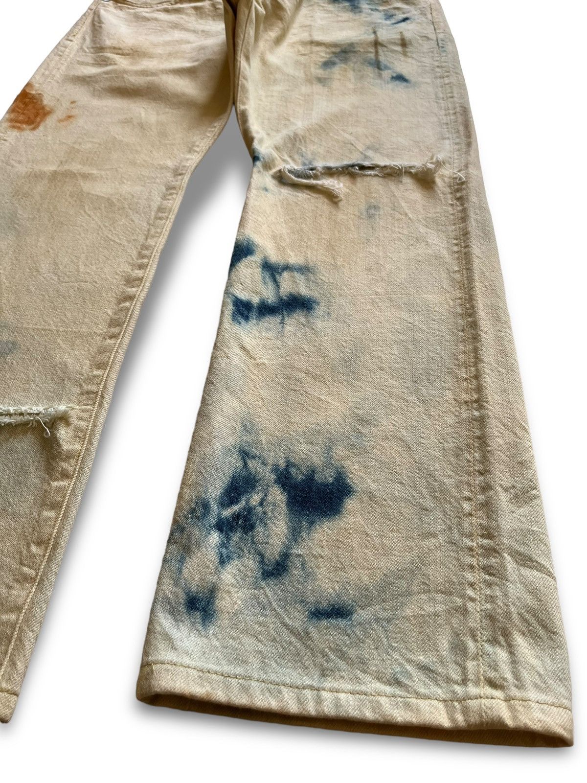Japanese Brand Vintage Japanese Canton Overalls Buckle Back Selvedge Jeans Size US 30 / EU 46 - 8 Thumbnail