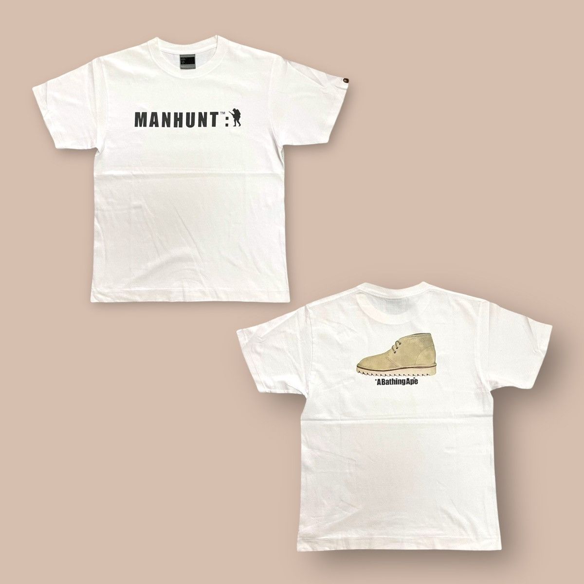 Bape Bape OG 90’s “Man Hunt” Tees Size US M / EU 48-50 / 2 - 1 Thumbnail