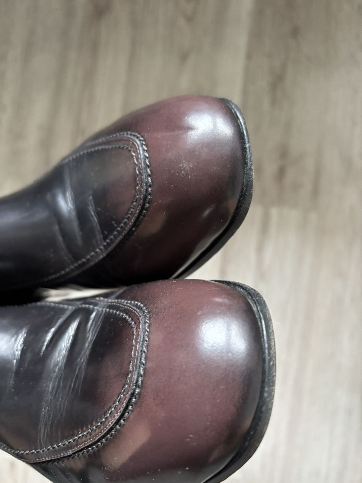 Bally Bally Albers Leather Ankle Boots Side Zip Black Bordeaux Size US 9.5 / EU 42-43 - 2 Thumbnail