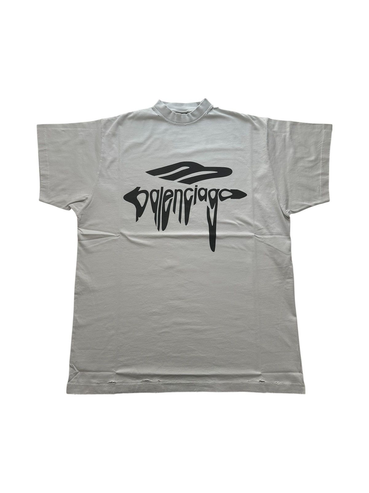Balenciaga Balenciaga liquified 3B logo shirt dirty white Sz1 NEW Size US S / EU 44-46 / 1 - 1 Thumbnail