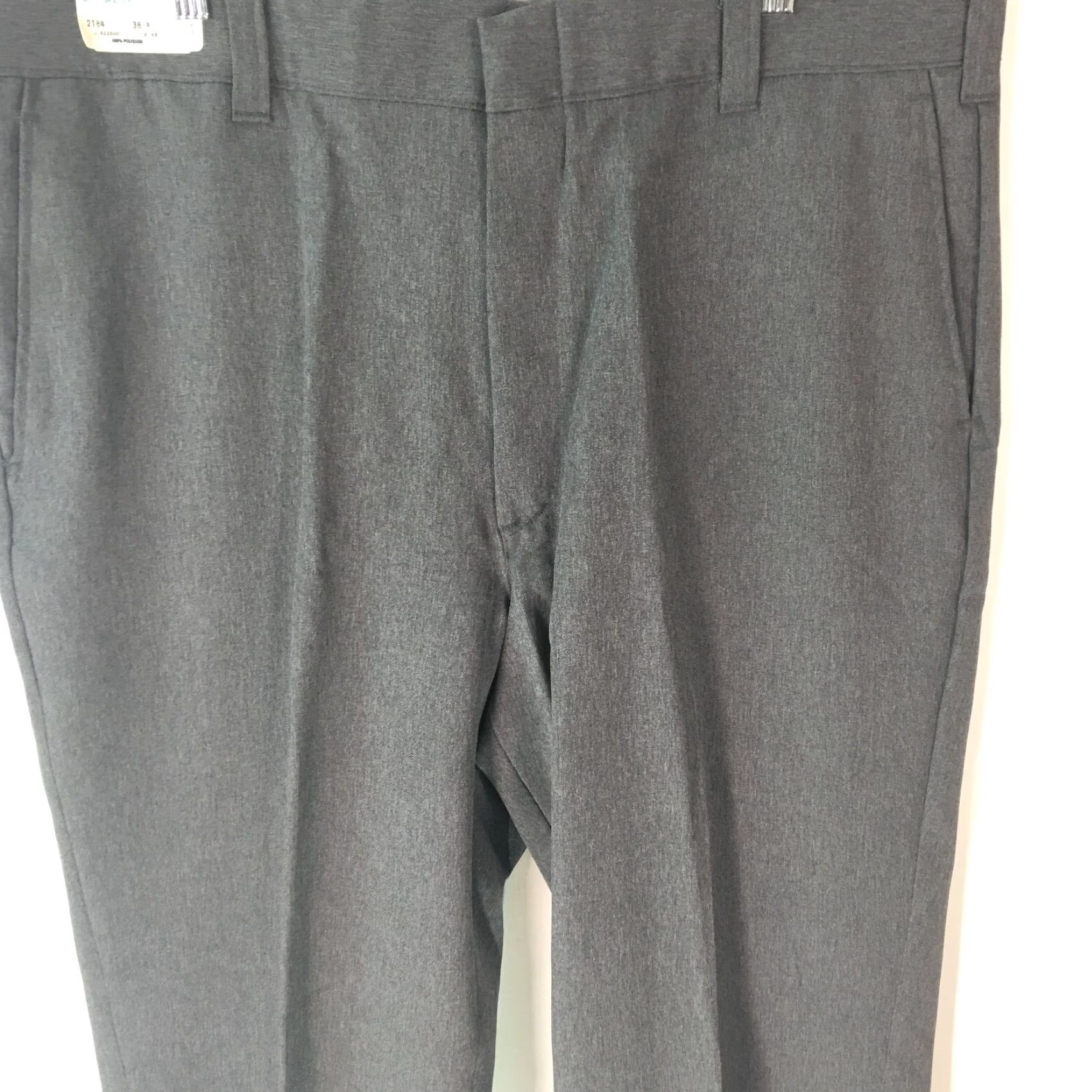 Vintage VINTAGE Lion Men's Dress Pants Size 38 High Rise Pleated Straight Gray 90s Men's Fashion Size US 38 / EU 54 - 2 Thumbnail