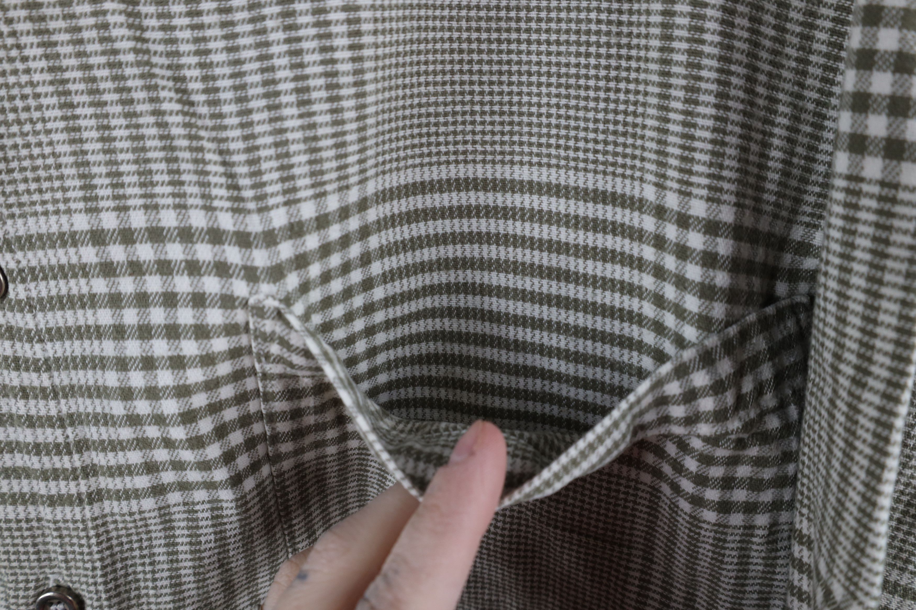 Vintage Vintage 90s Streetwear Houndstooth Flannel Button Shirt Size US M / EU 48-50 / 2 - 4 Thumbnail