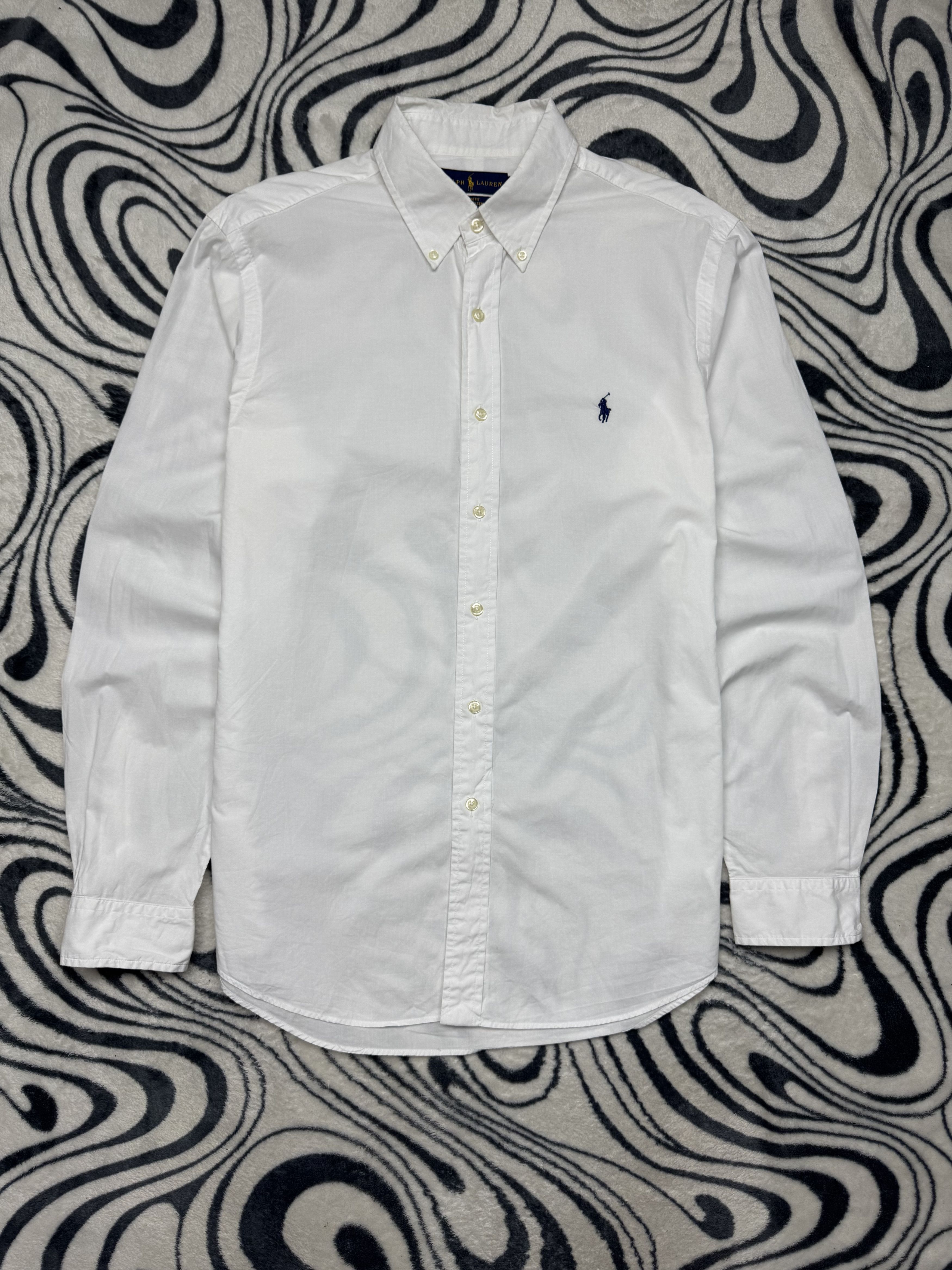 Polo Ralph Lauren Polo Ralph Lauren Mens Long Sleeve White Shirt Slim Fit Size US L / EU 52-54 / 3 - 1 Thumbnail