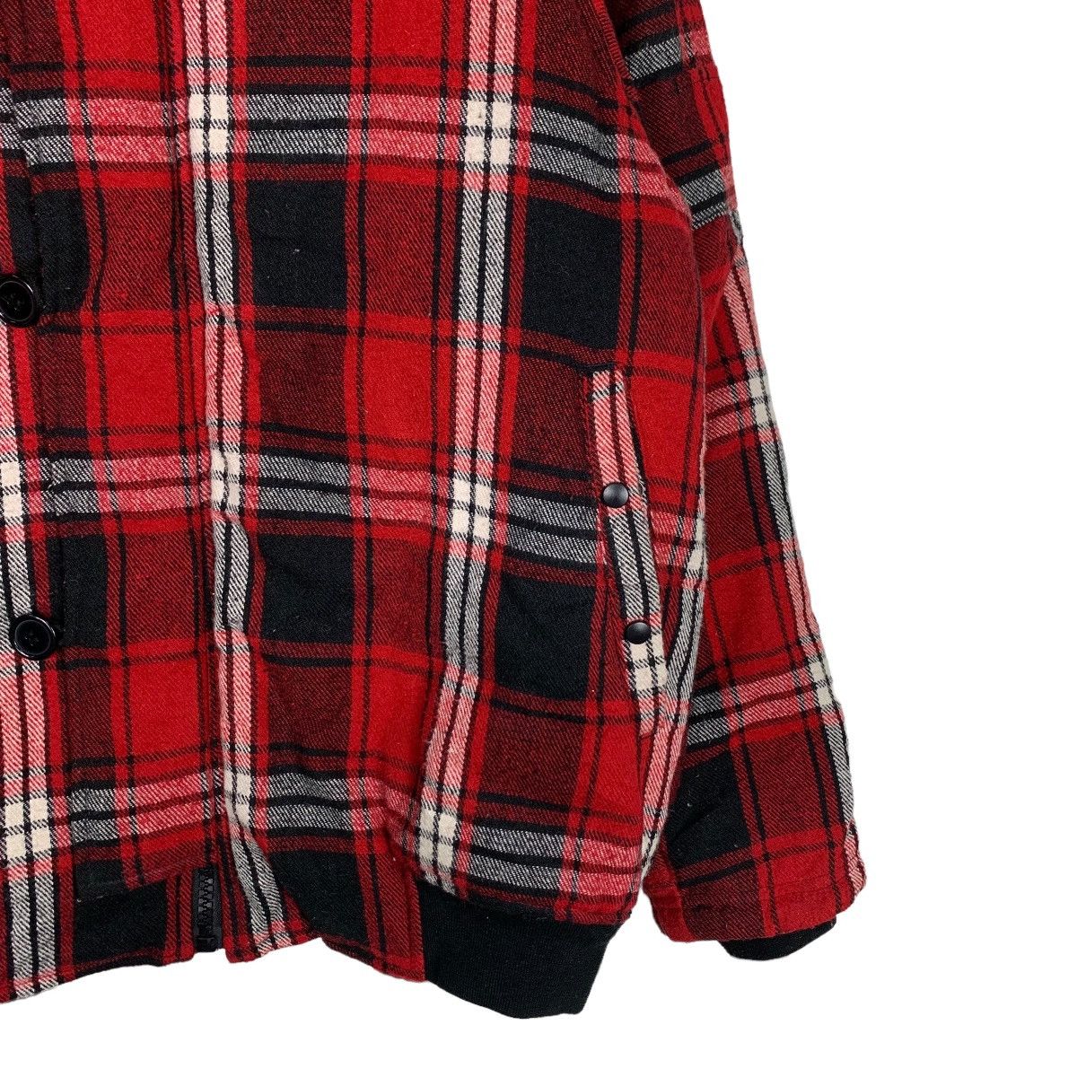 Japanese Brand OCTOPUS ARMY Tartan Button Zipper Hooded Jacket #0462-C21 Size US XL / EU 56 / 4 - 4 Thumbnail