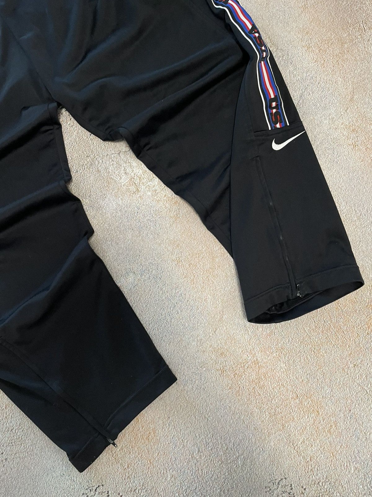 Nike Vintage Nike USA Monogram Cotton Black Track Pants Size US 36 / EU 52 - 3 Thumbnail