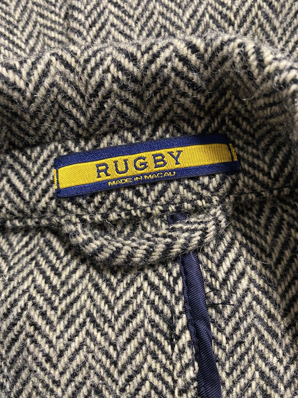Polo Ralph Lauren Polo Ralph Lauren Rugby Herringbone Tweed Luxury Blazer 48R Size 48R - 2 Thumbnail