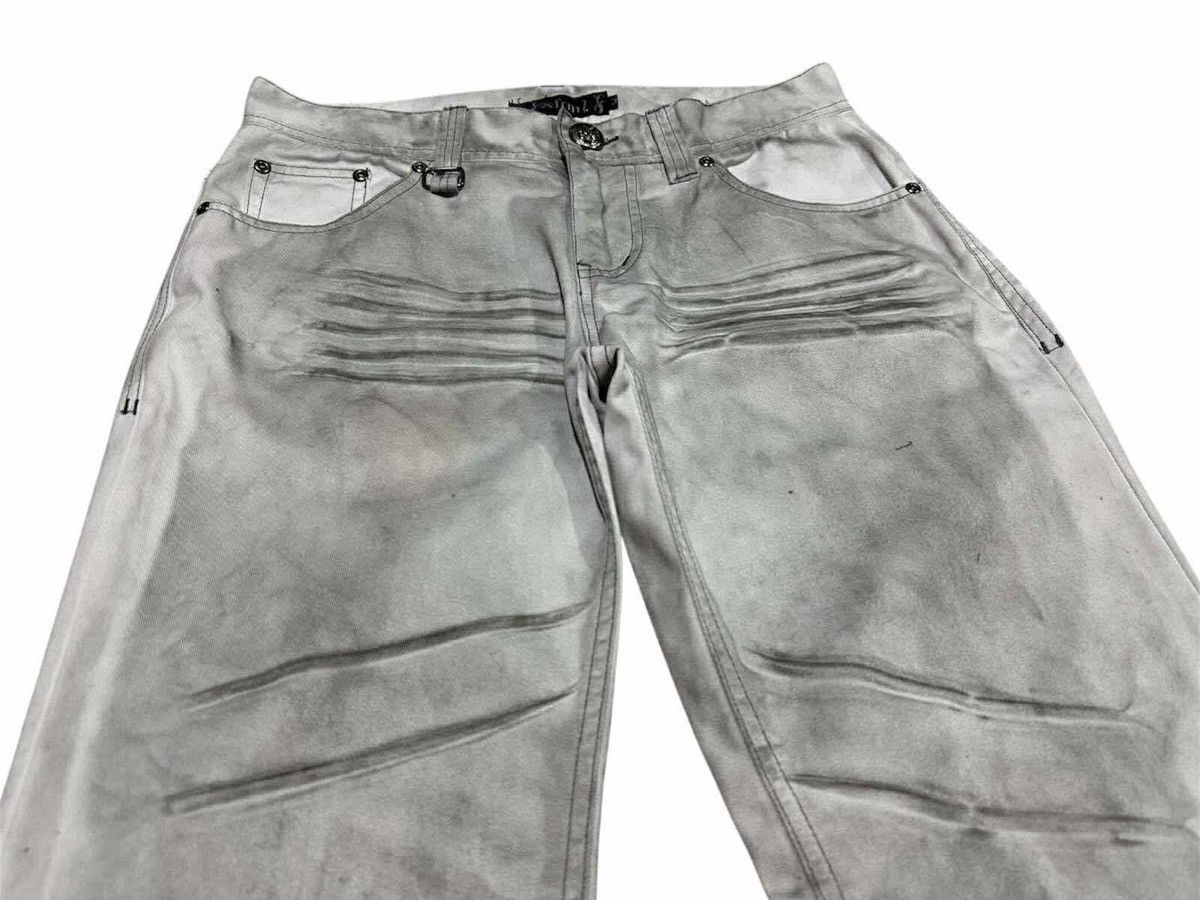 If Six Was Nine 🔥Y2K Archived Xfrm Whisker Acid Flared Denim Goth Punk Size US 30 / EU 46 - 3 Thumbnail