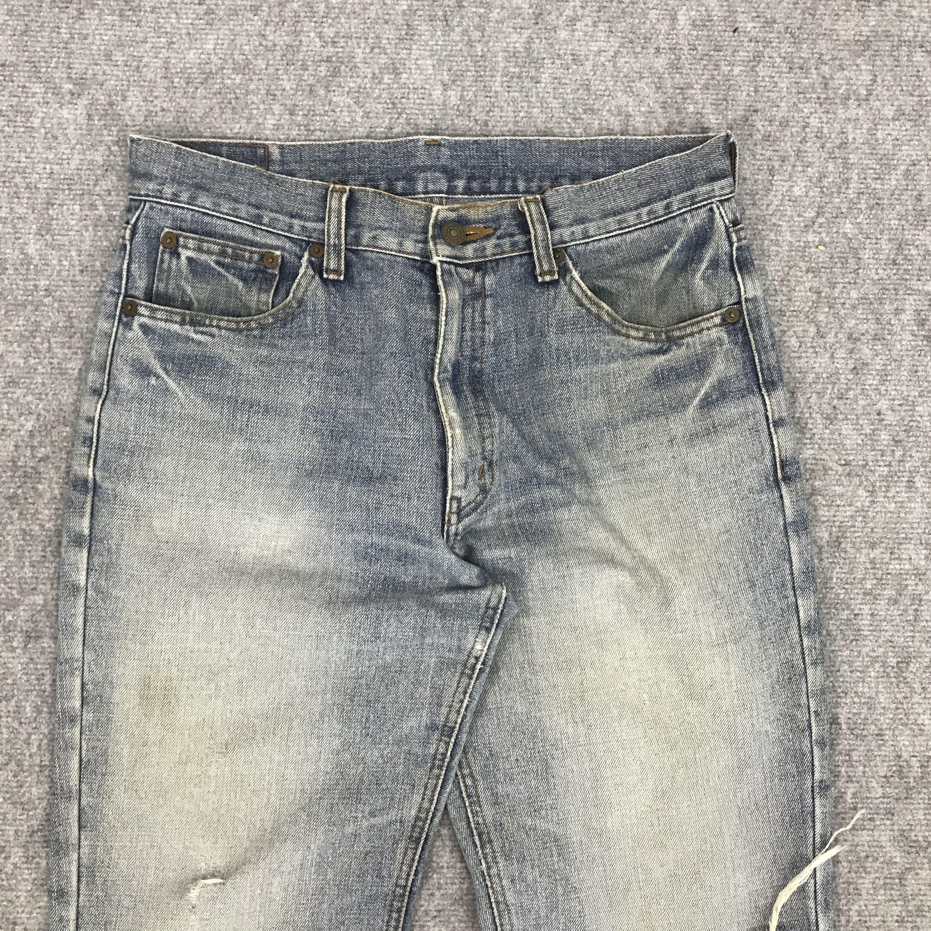 Japanese Brand BOBSON CHESSKING DISTRESSED BOOTCUT JEANS Size US 31 - 3 Thumbnail