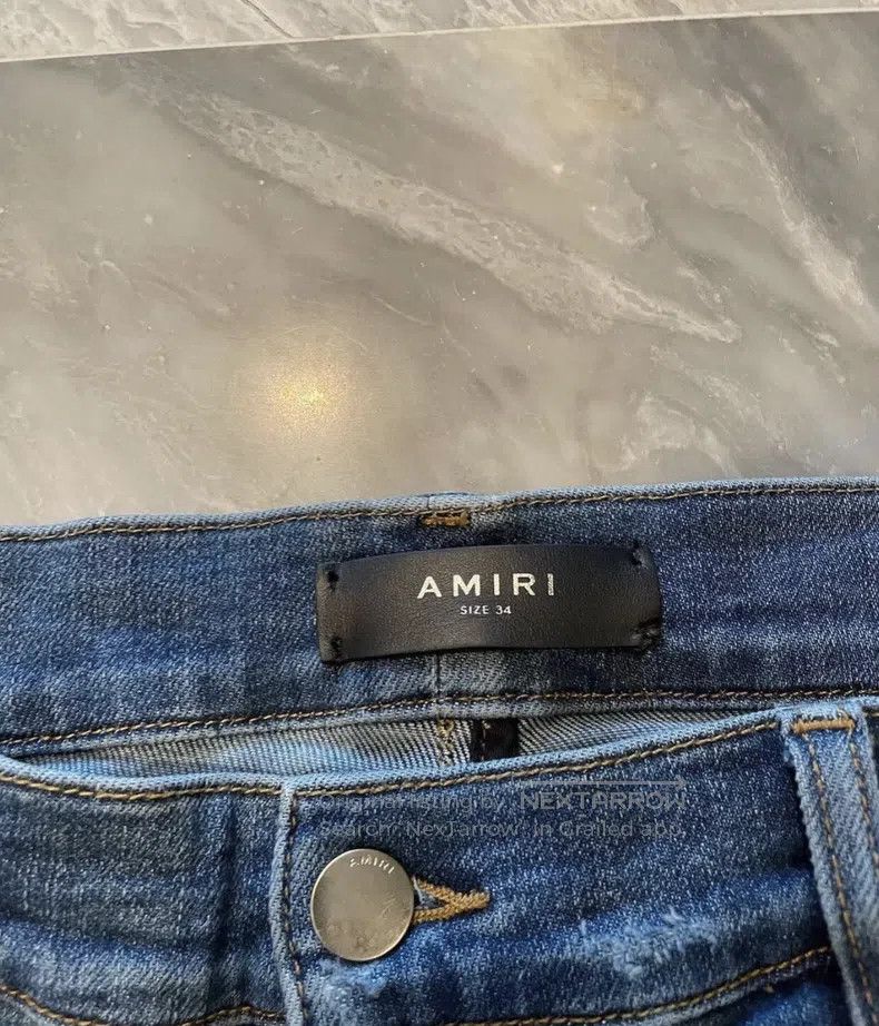 Amiri Amiri Patchwork Blue Bull Size 34 Size US 34 / EU 50 - 2 Thumbnail