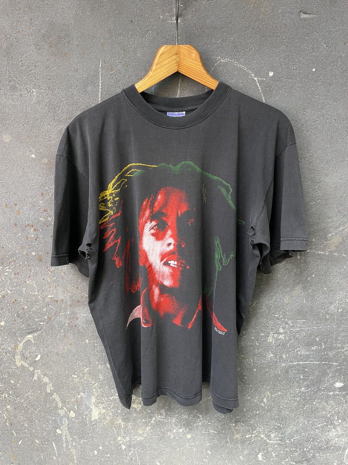 *RARE* Bob Marley 90’s T-Shirt Rebel With A Cause Vintage