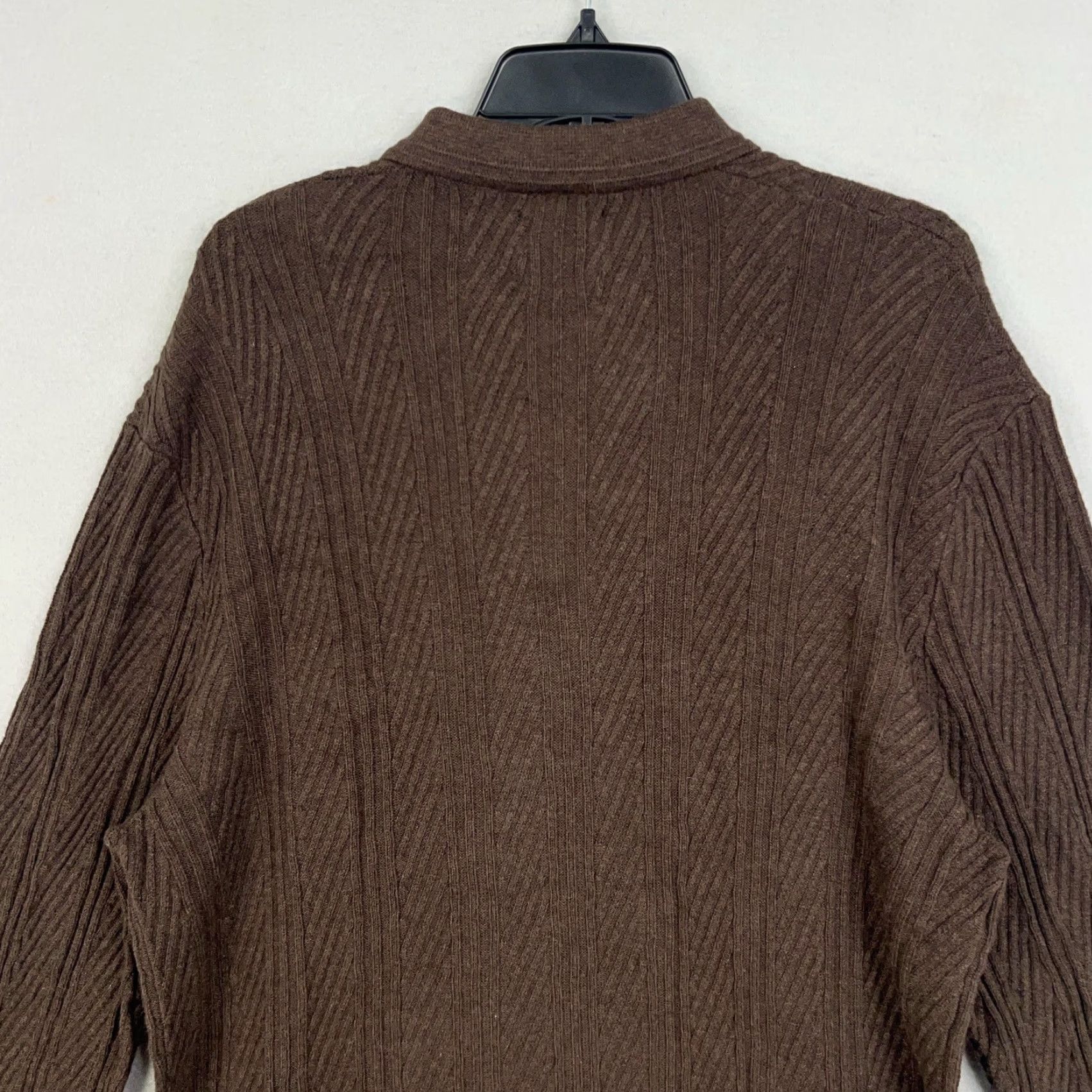 Abercrombie & Fitch Abercrombie & Fitch Sweater Mens XXL Tall Brown Polo Collared Knit Polo Collar Pullover Button Knit Casual Preppy Mens Size US XXL / EU 58 / 5 - 7 Thumbnail