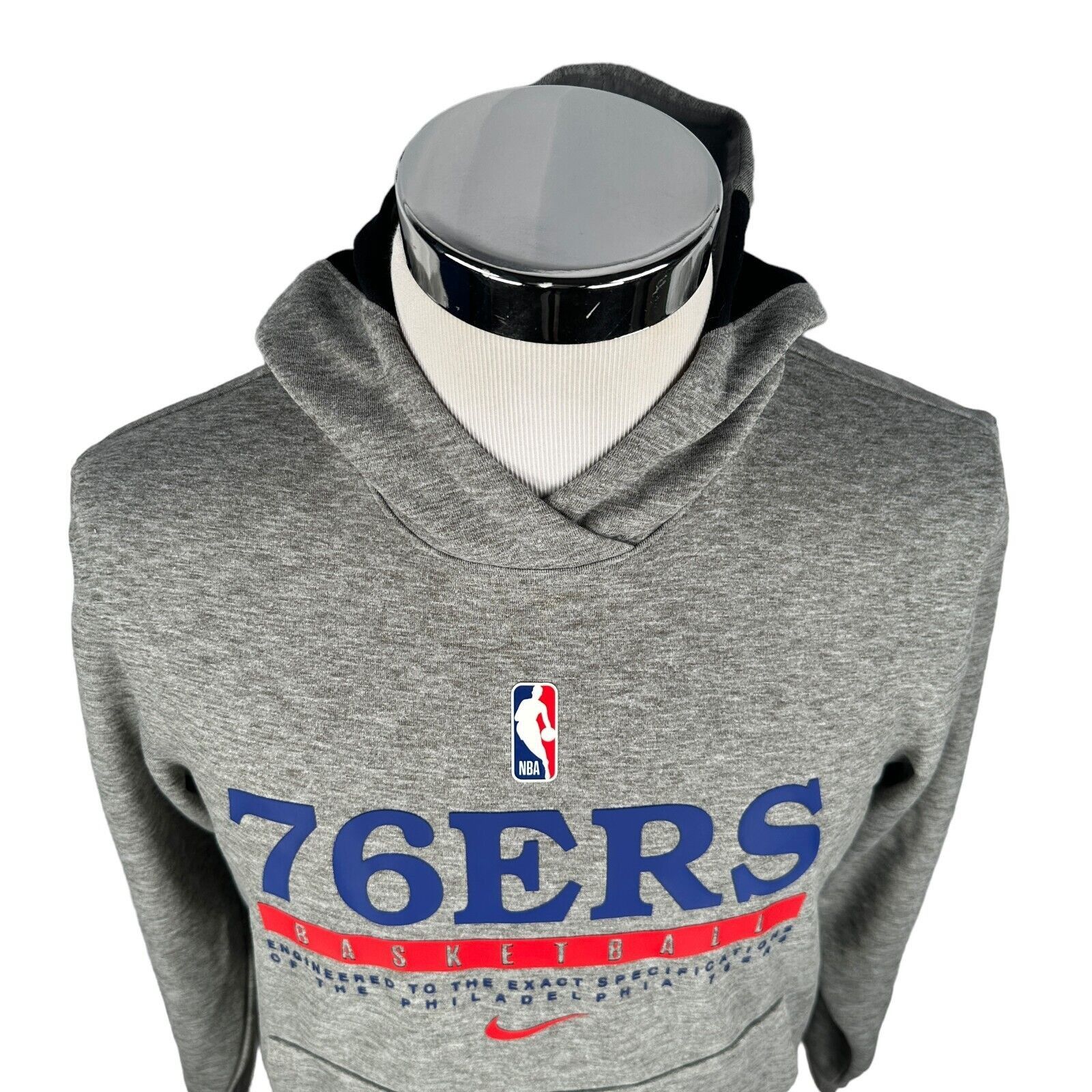 Nike Nike Philadelphia 76ers Hoodie Small Team Player Issue Gray Size US S / EU 44-46 / 1 - 2 Thumbnail