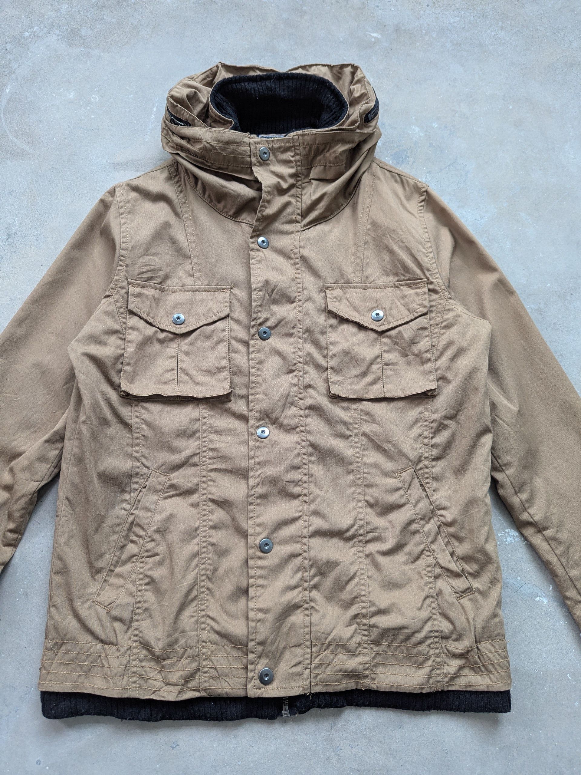 If Six Was Nine × Japanese Brand × Le Grande Bleu (L.G.B.) Vintage 1990s Panaspur Bondage Jacket Hoodie Parka Size US M / EU 48-50 / 2 - 4 Thumbnail