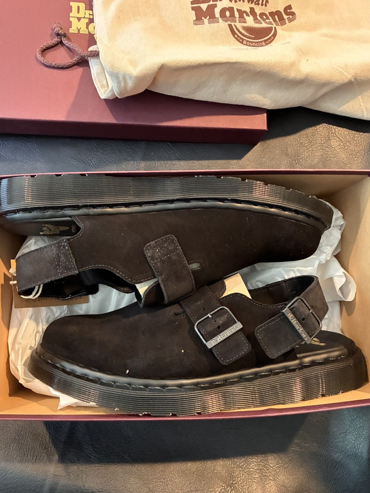 Dr. Martens Dr Marten suede mules Size US 12 / EU 45 - 2 Thumbnail