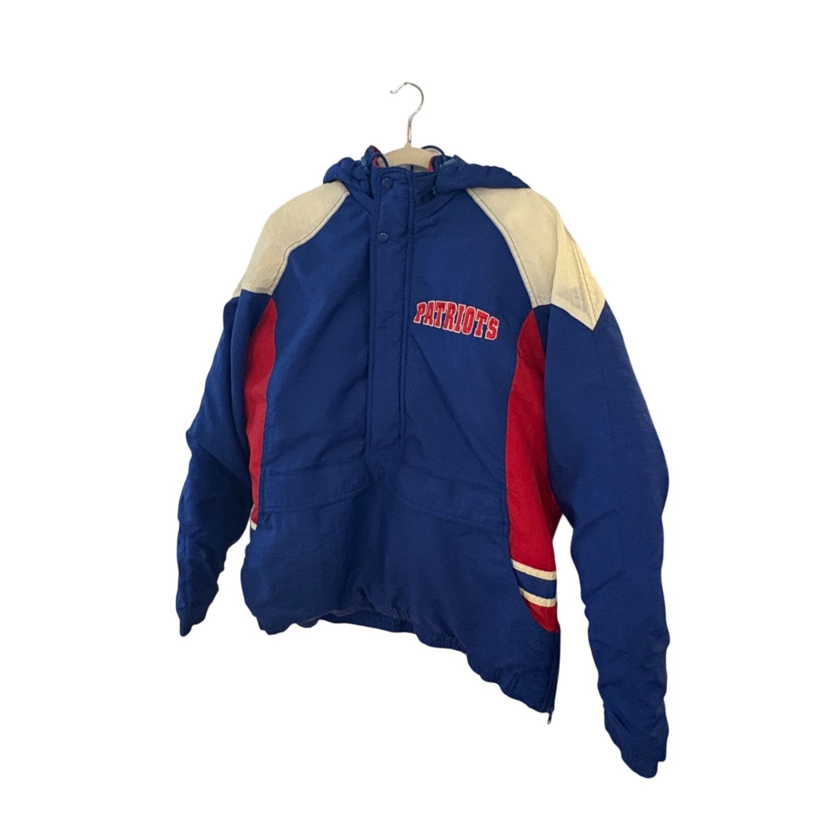 Reebok Vintage 90s Reebok New England Patriots 1/2 Zip NFL Puffer H Size US L / EU 52-54 / 3 - 4 Thumbnail