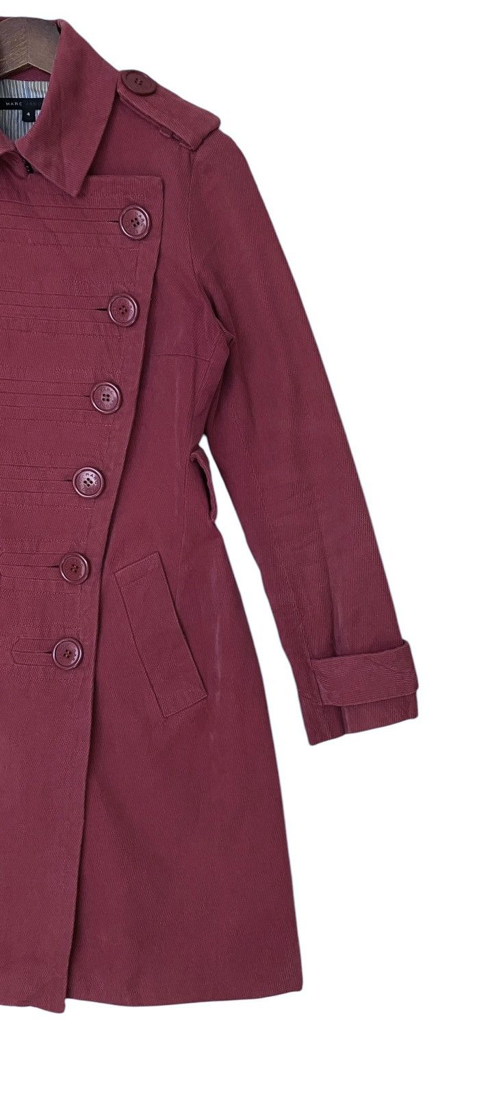 Designer Vintage Brand Marc Jacobs Trench Coat 2000s Size M / US 6-8 / IT 42-44 - 4 Thumbnail