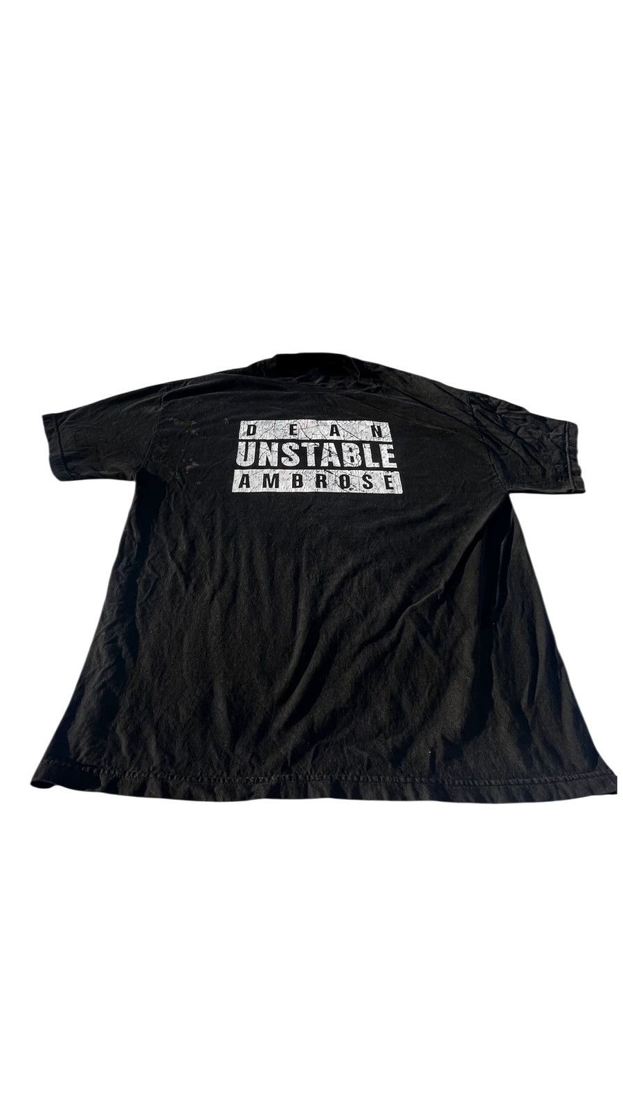 WWE WWE Well Worn Dean UNSTABLE Ambrose Black Graphic T-Shirt Size US XXL / EU 58 / 5 - 5 Thumbnail