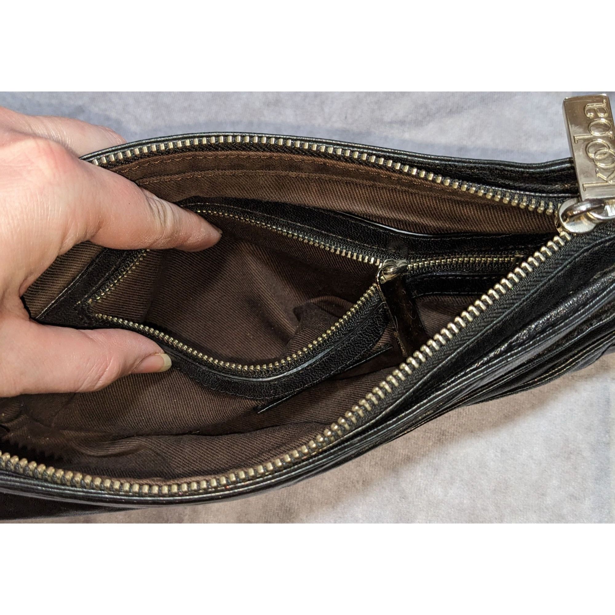 Other Kooba Black Leather Clutch With Silver Hardware & Interior Z Size ONE SIZE - 3 Thumbnail