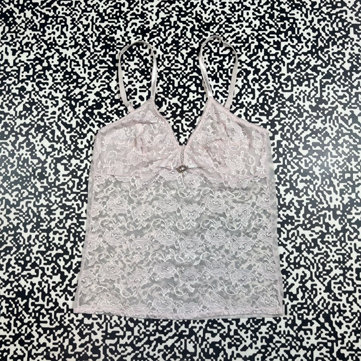Japanese Brand Vintage Y2K Japanese Style Retro Mesh Sexy Tank Top 90s Size M / US 6-8 / IT 42-44 - 3 Thumbnail