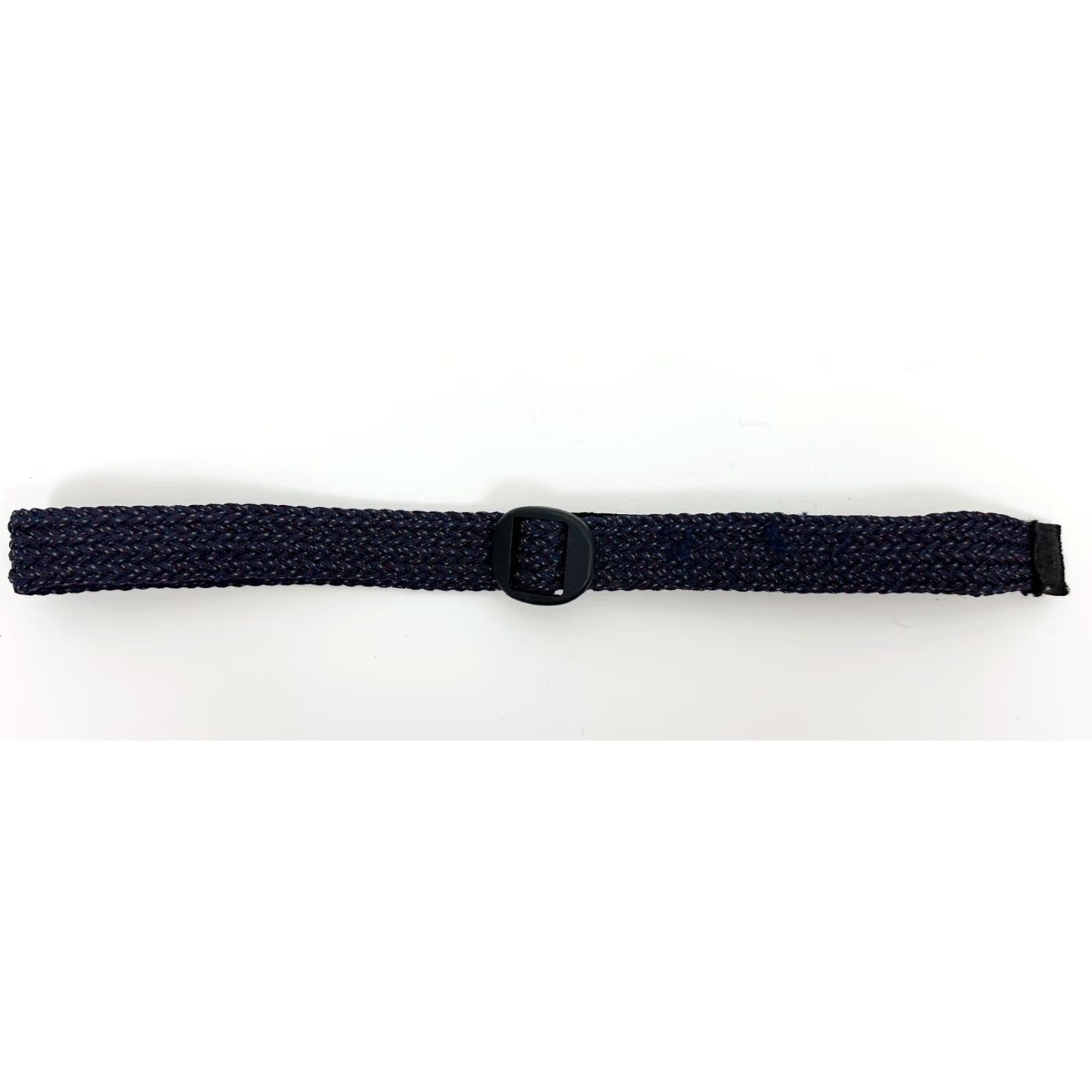 Vintage Hiking Belt Mens 38 Braided Nylon Web Belt Navy Blue Plastic Buckle Outdoors Belt Size 38 - 3 Thumbnail