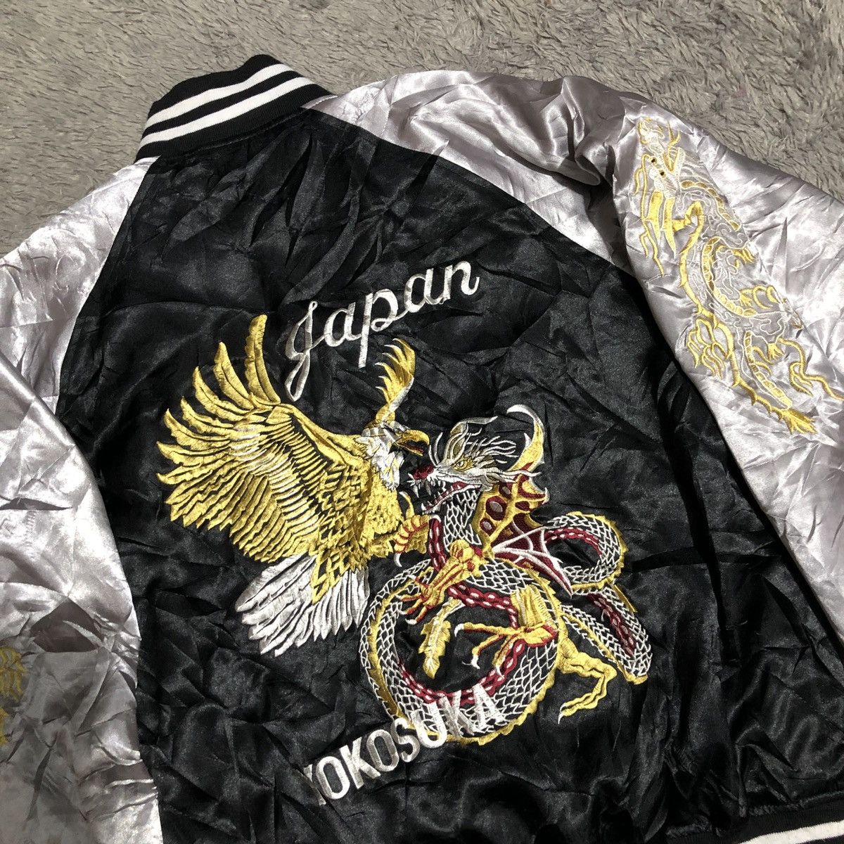 Japanese Brand SUKAJAN TRADITIONAL JAPANESE JACKET JAPAN YOKOSUKA Size US L / EU 52-54 / 3 - 7 Thumbnail