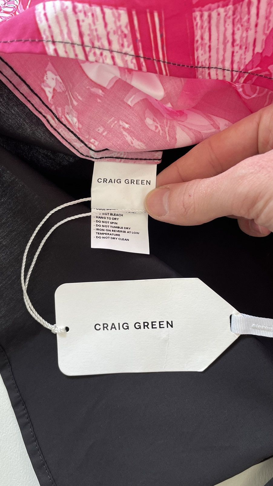 Craig Green Pink ‘3D Blur’ Print Shirt Size US M / EU 48-50 / 2 - 10 Thumbnail