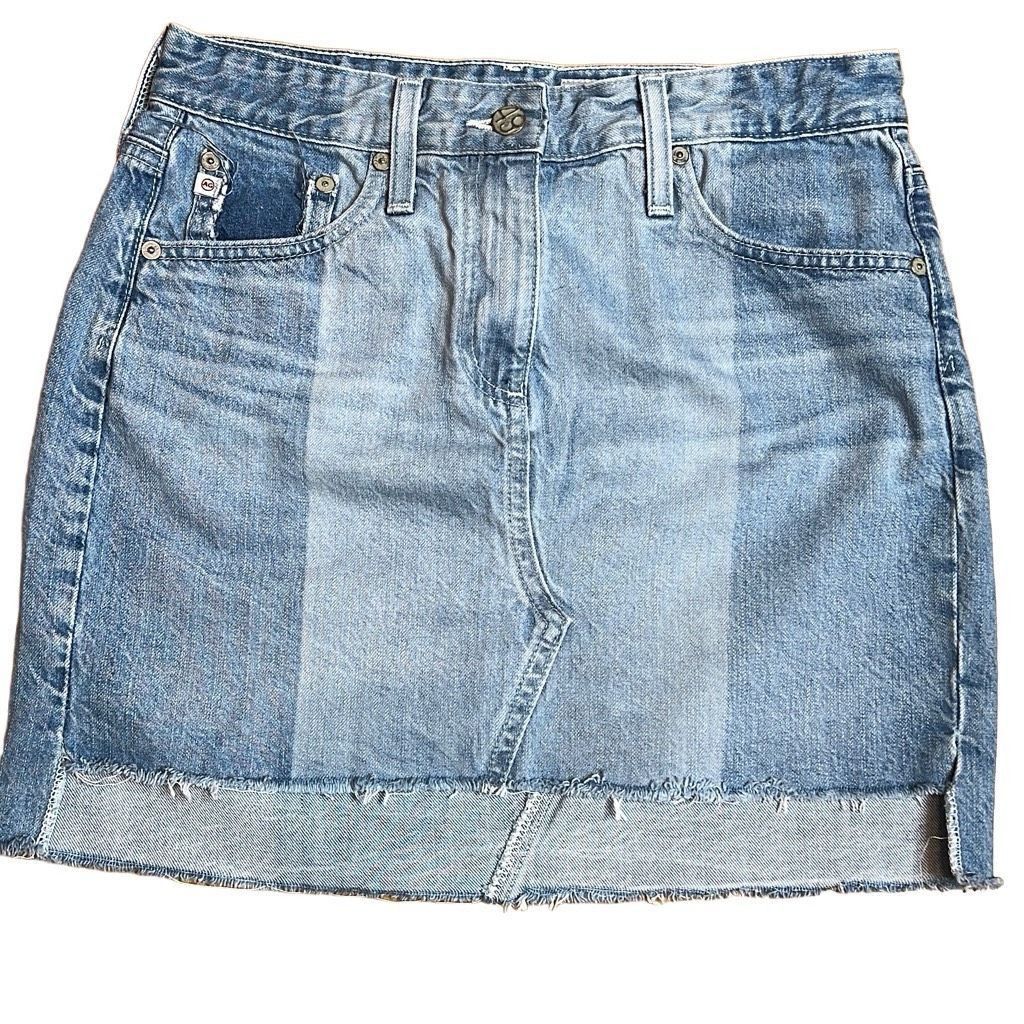 AG Adriano Goldschmied AG Adriano Goldschmied Jeans Denim Skirt 27 (399) Size 27" / US 4 / IT 40 - 8 Thumbnail