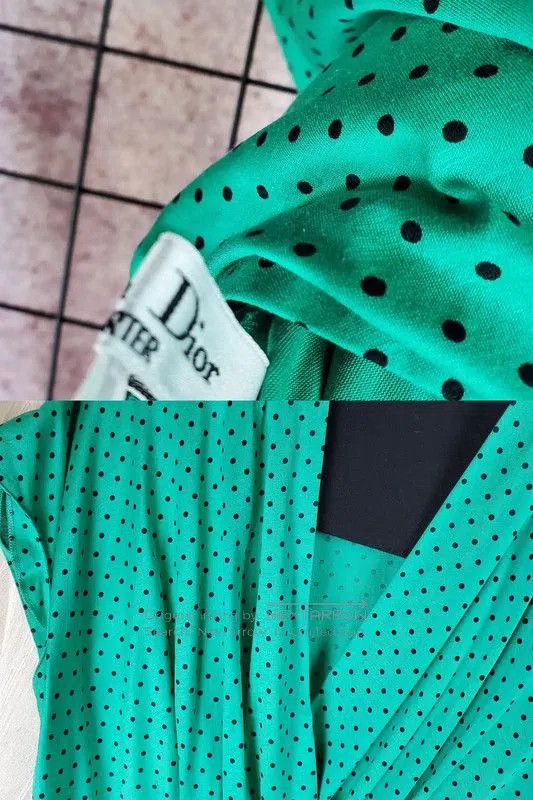Dior Dior Summer Green Polka Dot Short Sleeve T. Size M / US 6-8 / IT 42-44 - 9 Thumbnail
