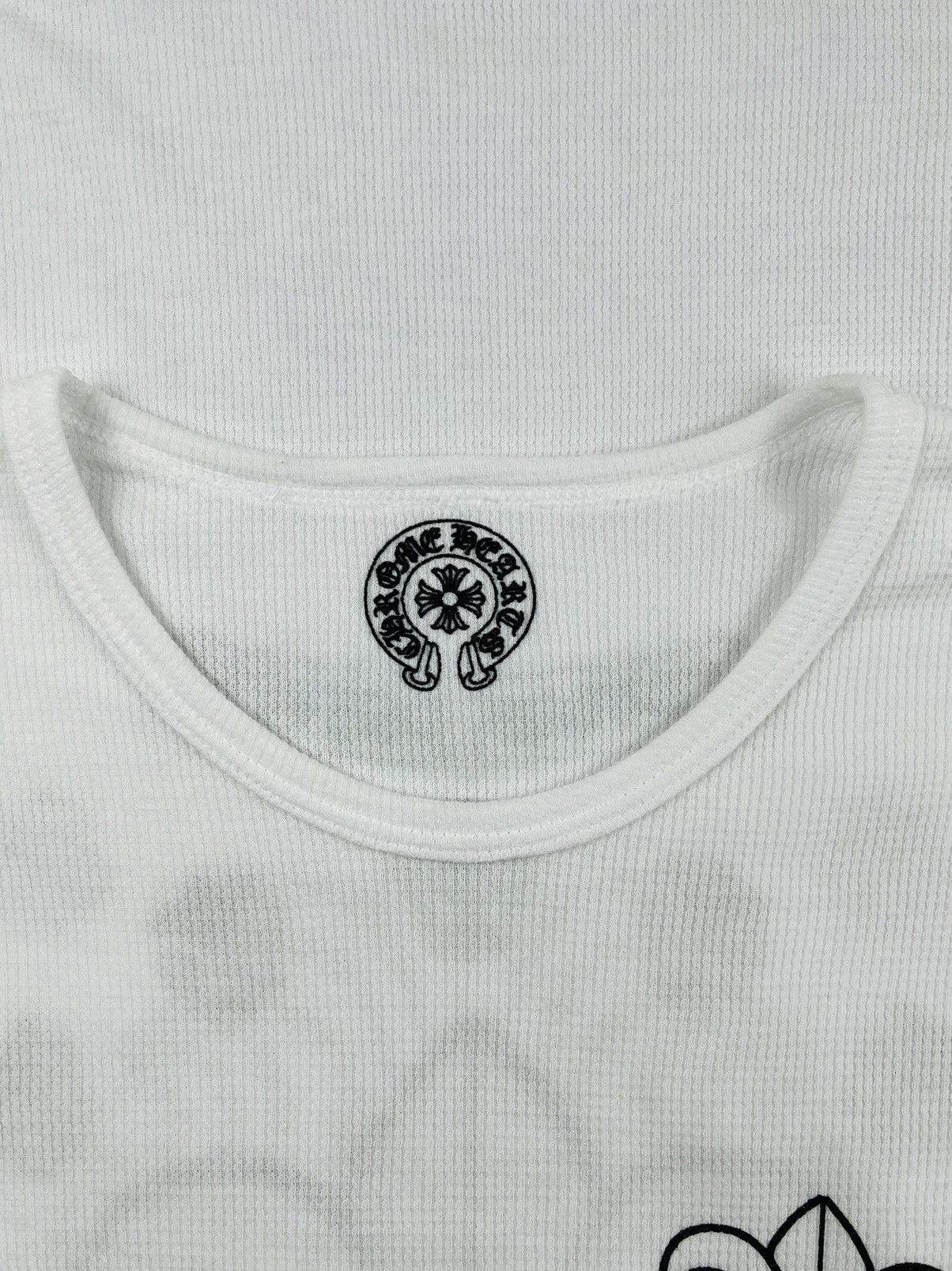 Chrome Hearts Fleur Scroll Logo Thermal Longsleeve Tshirt