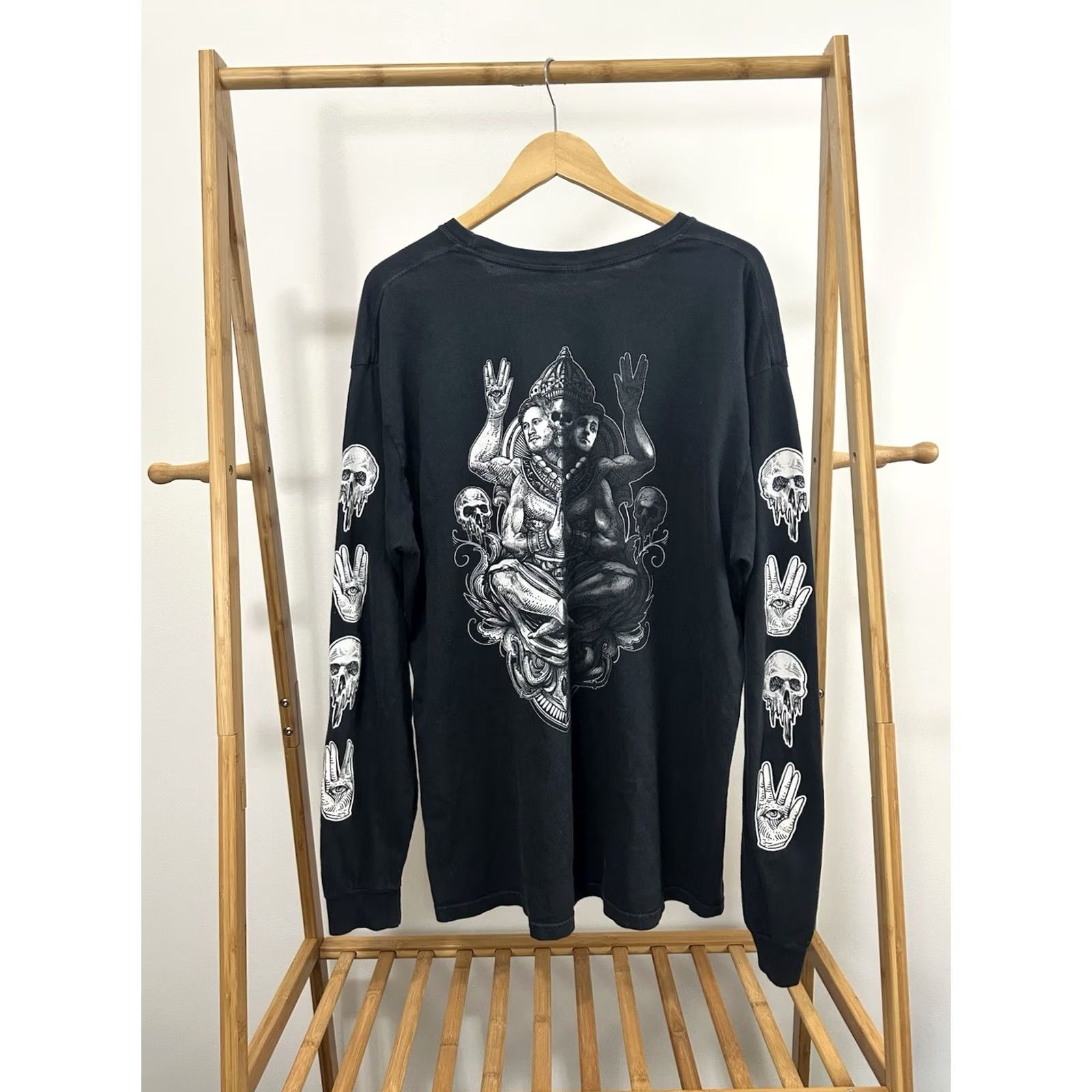 Vintage RARE Unus Annus Goddus Day Long Sleeve Youtube Merch T-Shirt XL Black Mens XXL? Size US XL / EU 56 / 4 - 2 Thumbnail