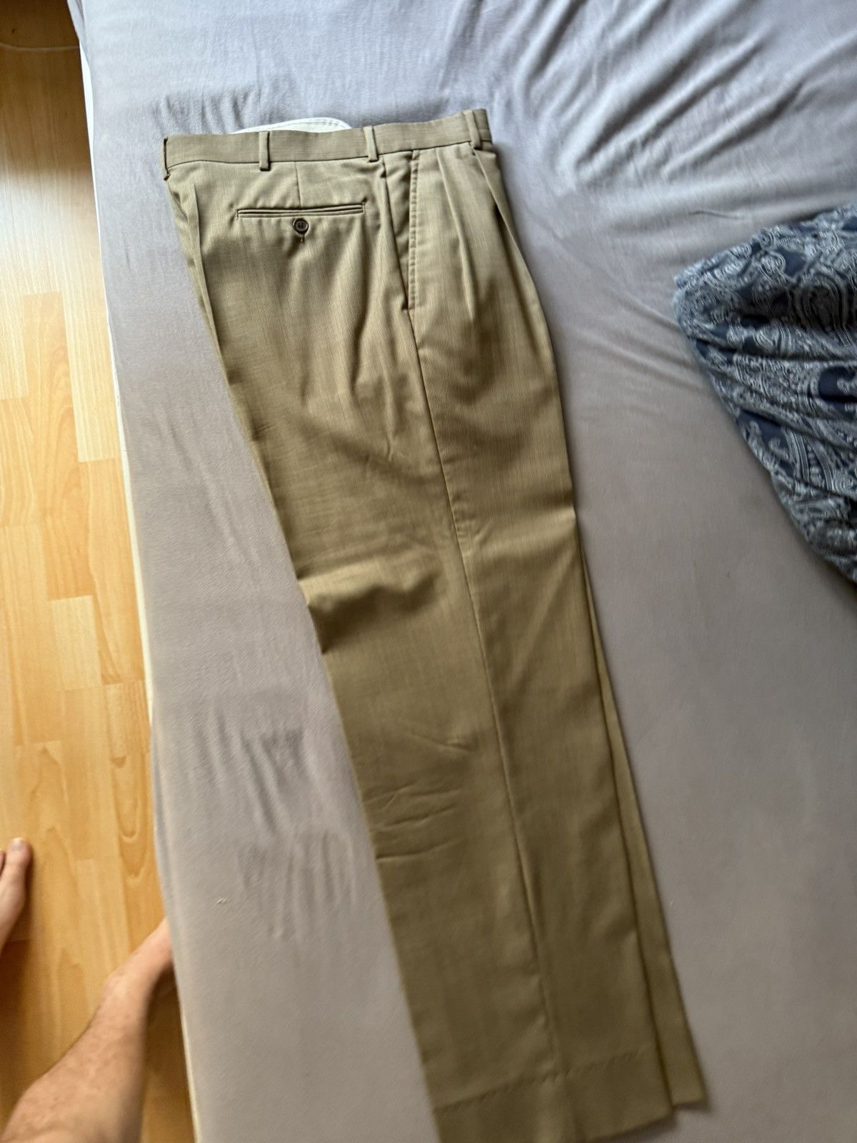 Andrew Fezza Pleated pants vintage Size 38S - 2 Thumbnail
