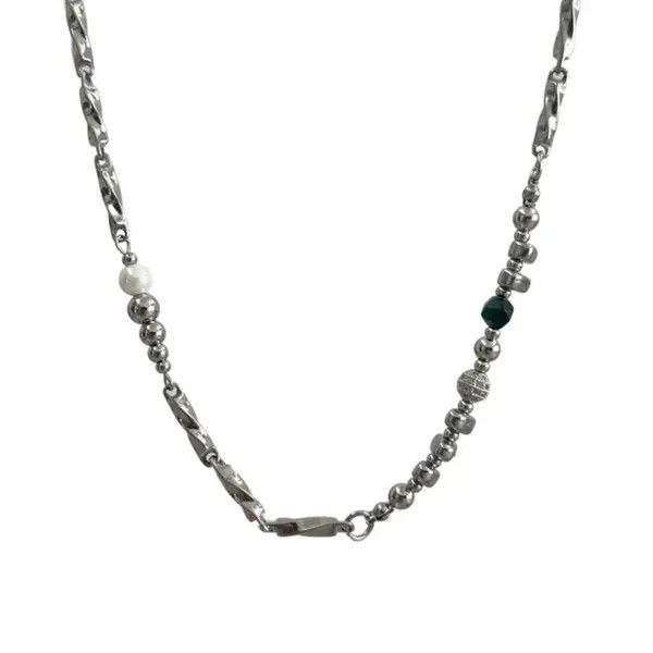 Jewelry Silver & Beaded Necklace Size ONE SIZE - 6 Thumbnail