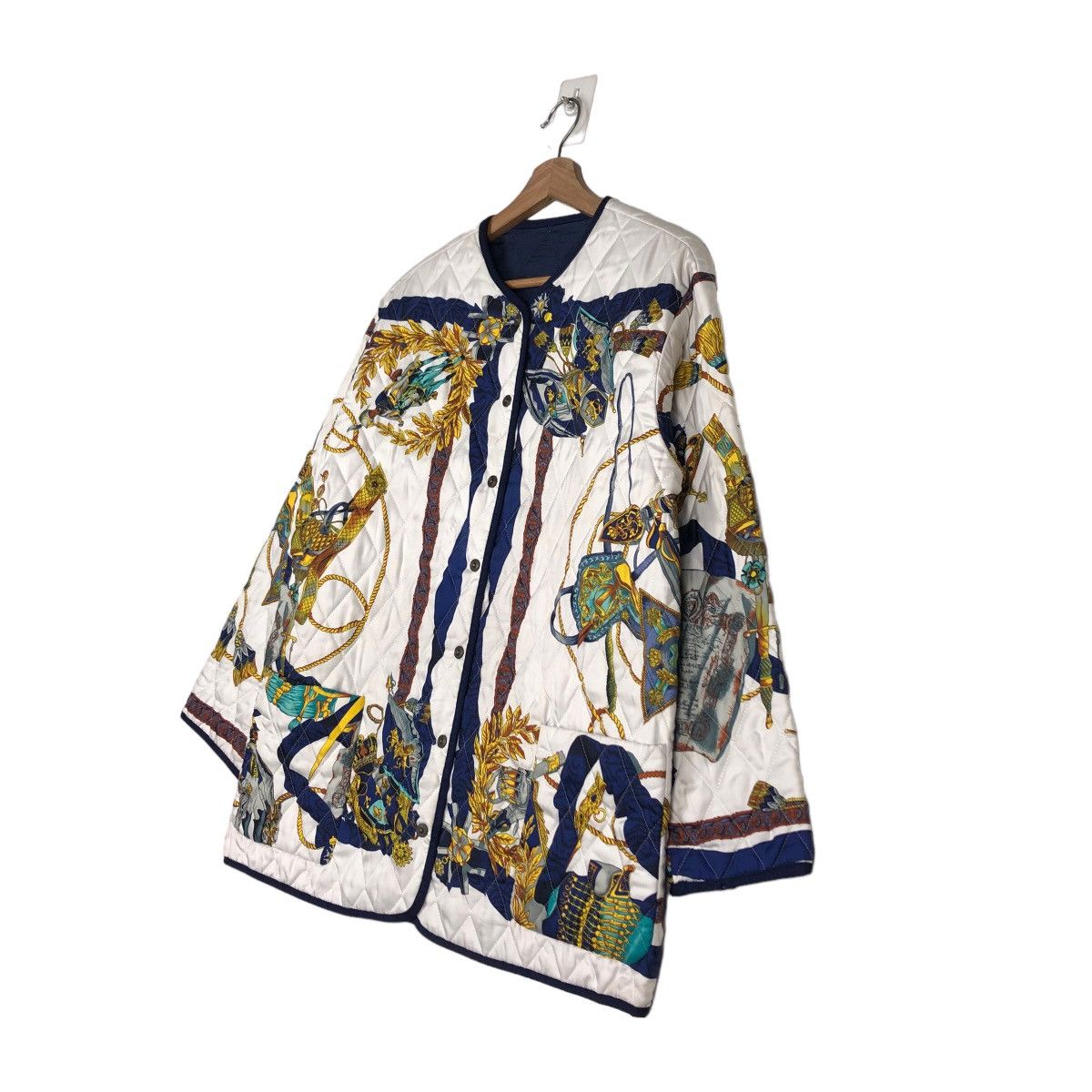 Japanese Brand 🔥Vintage Heavy Art Design Quilted Jacket Motomachi Japan Size US M / EU 48-50 / 2 - 2 Thumbnail