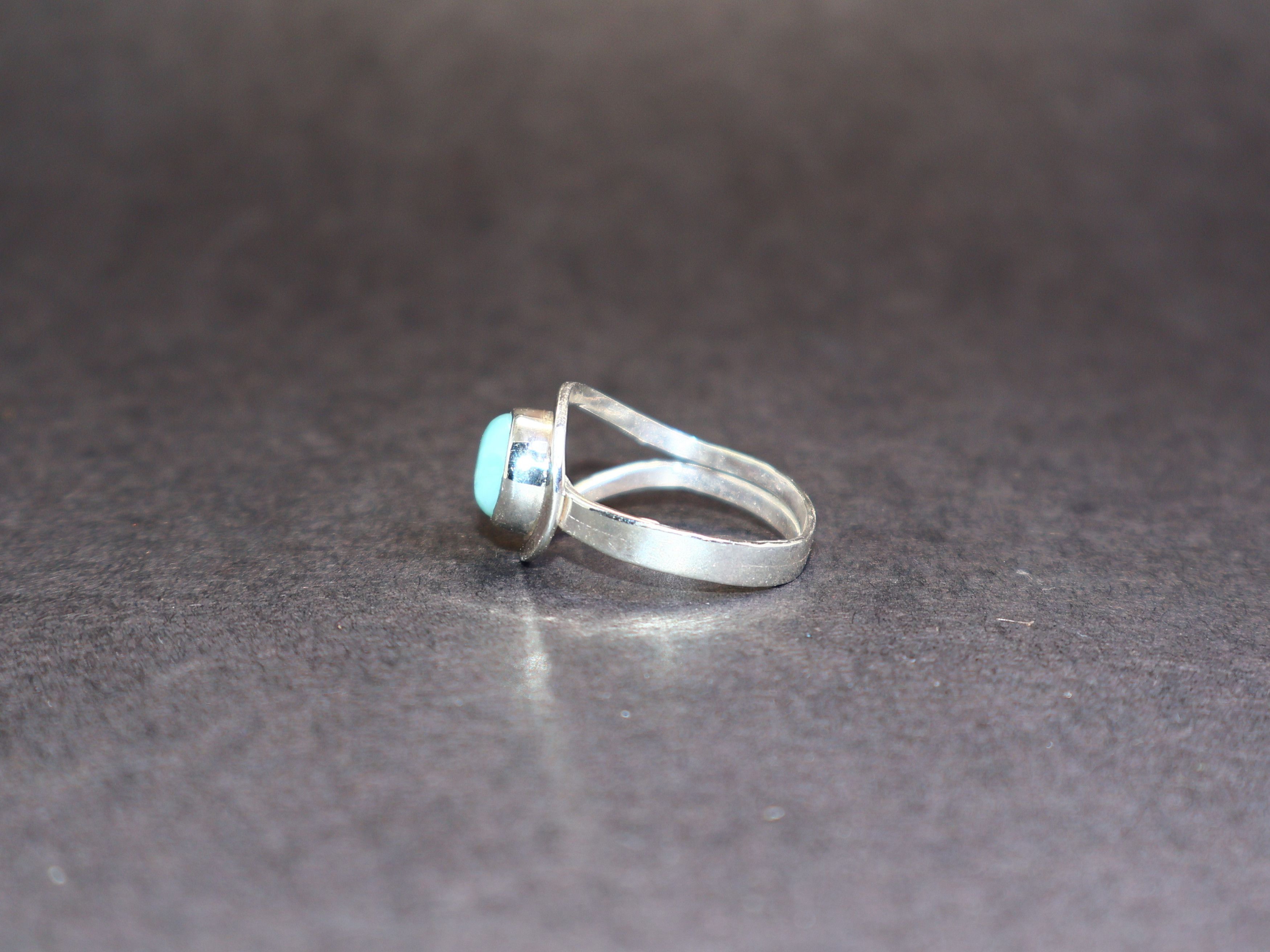 Handmade Larimar ring, Handmade ring, Sterling silver ring, Gift Idea Size ONE SIZE - 5 Thumbnail